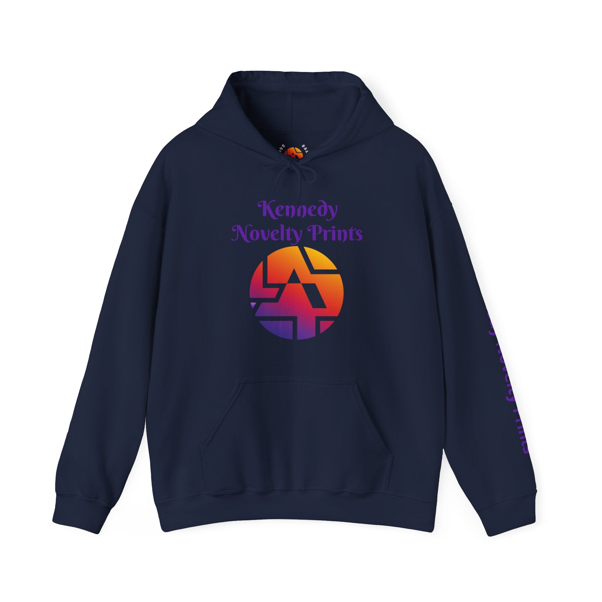 Copy of Kennedy Novelty Prints Logo Hoodie — Gradient Retro Graphic Hooded Sweatshirt- Size 3XL-5XL