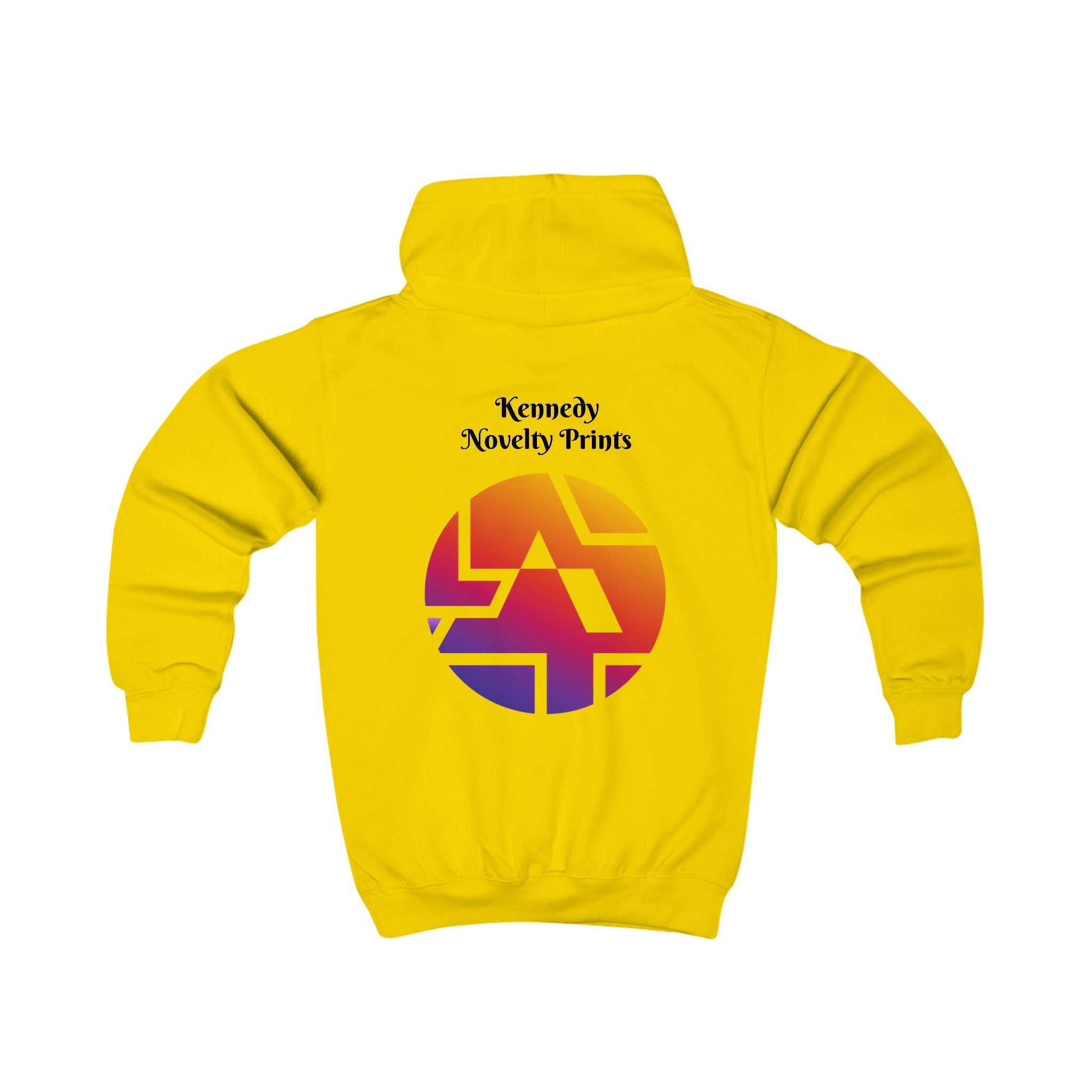 Kids Hoodie — Kennedy Novelty Prints Colorful Retro Logo Pullover
