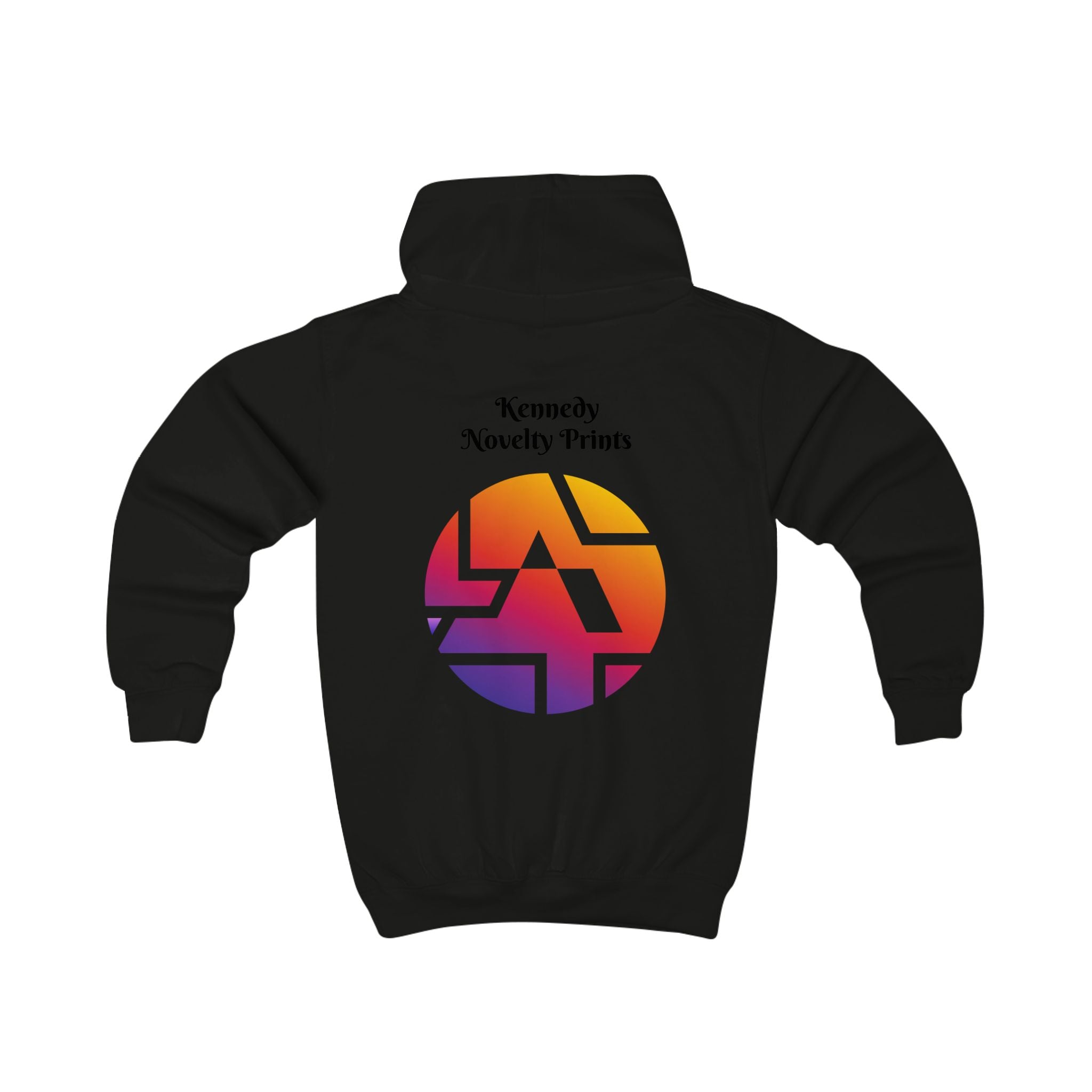 Kids Hoodie — Kennedy Novelty Prints Colorful Retro Logo Pullover