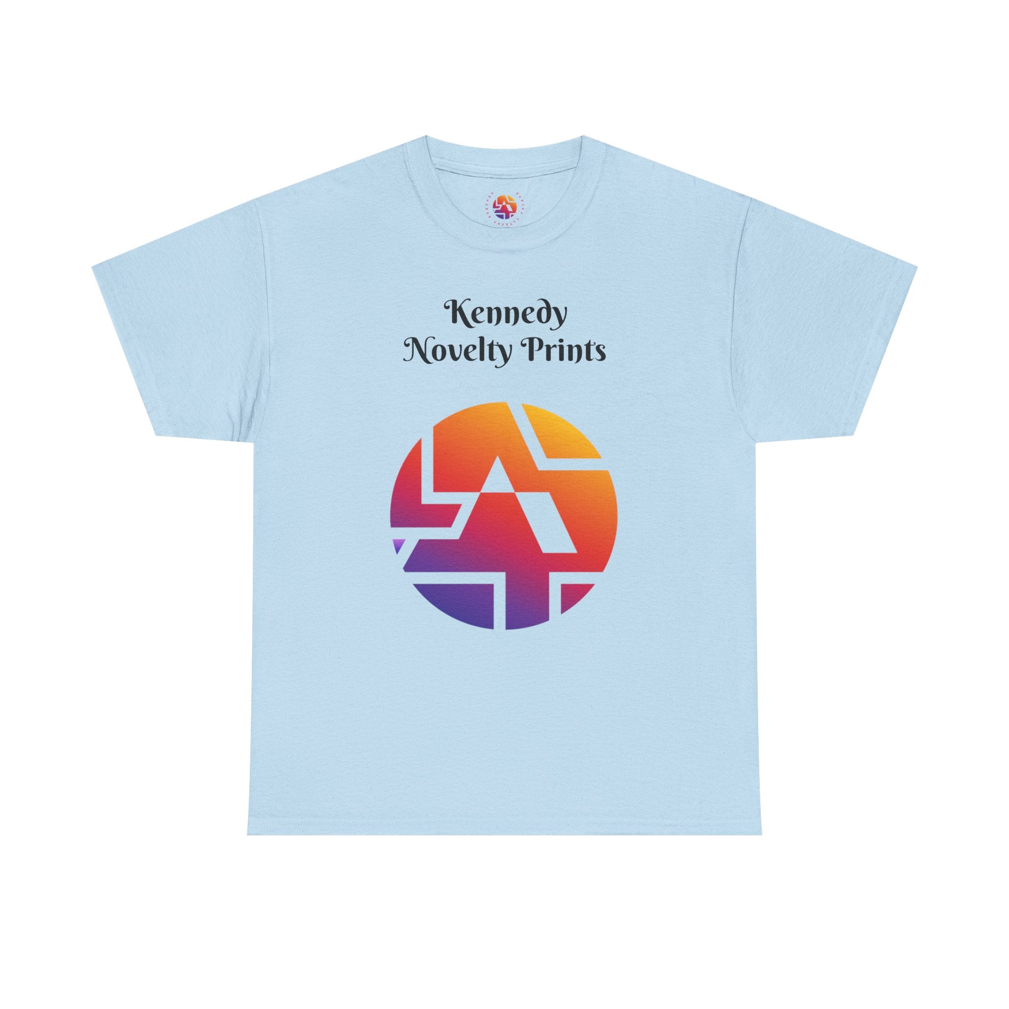 Classic Logo Tee — "Kennedy Novelty Prints" Gradient Emblem T-Shirt- Size SM- 2XL