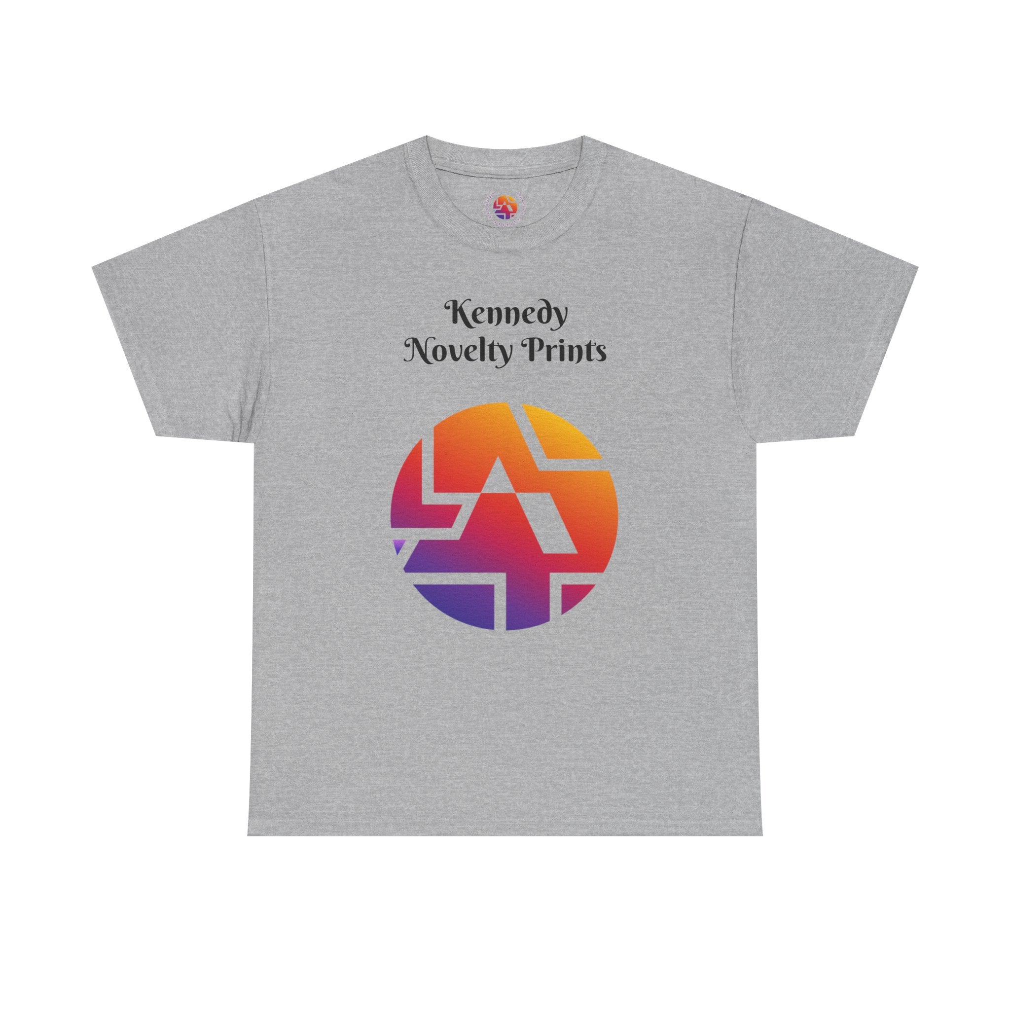 Classic Logo Tee — "Kennedy Novelty Prints" Gradient Emblem T-Shirt- Size SM- 2XL