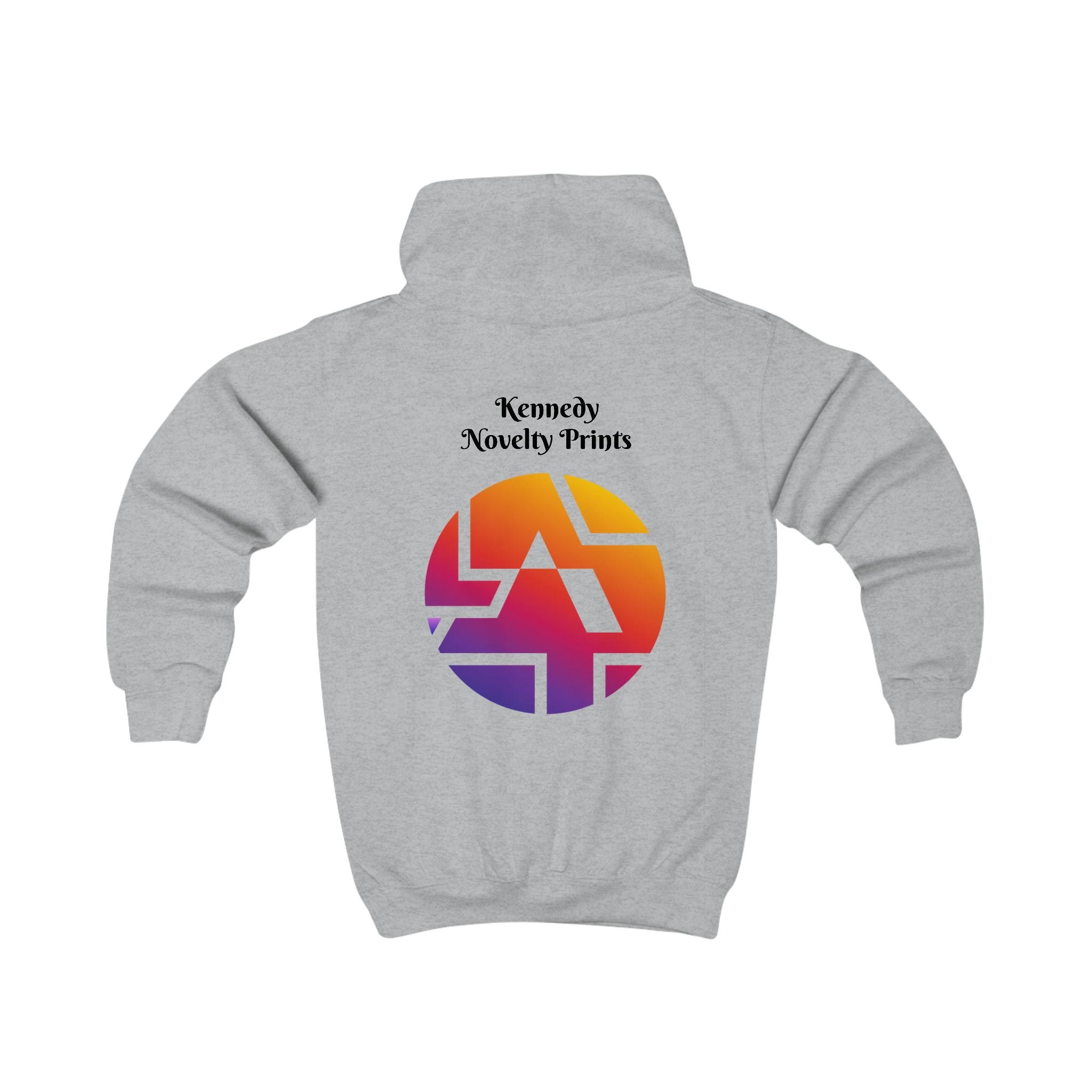 Kids Hoodie — Kennedy Novelty Prints Colorful Retro Logo Pullover