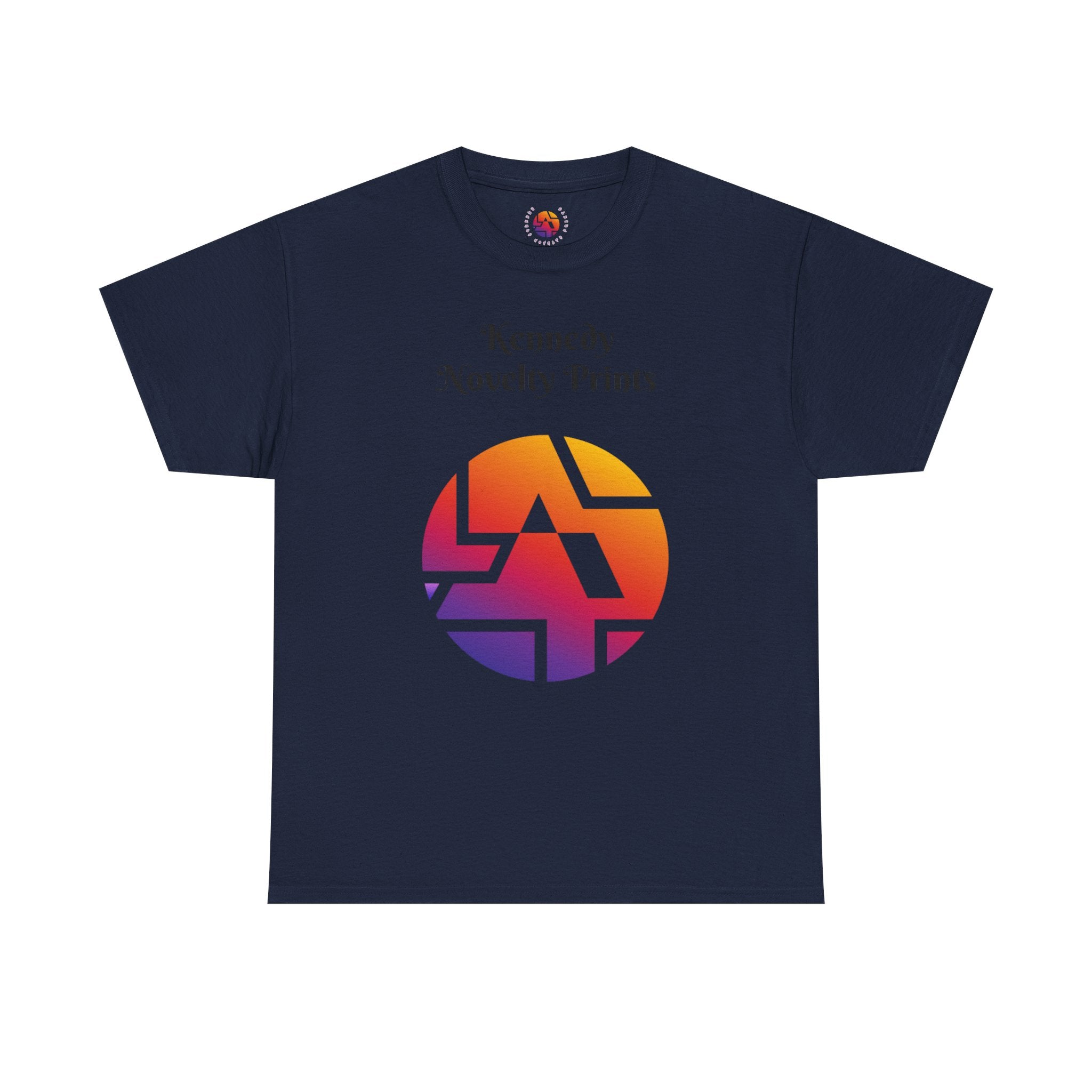 Classic Logo Tee — "Kennedy Novelty Prints" Gradient Emblem T-Shirt- Size SM- 2XL