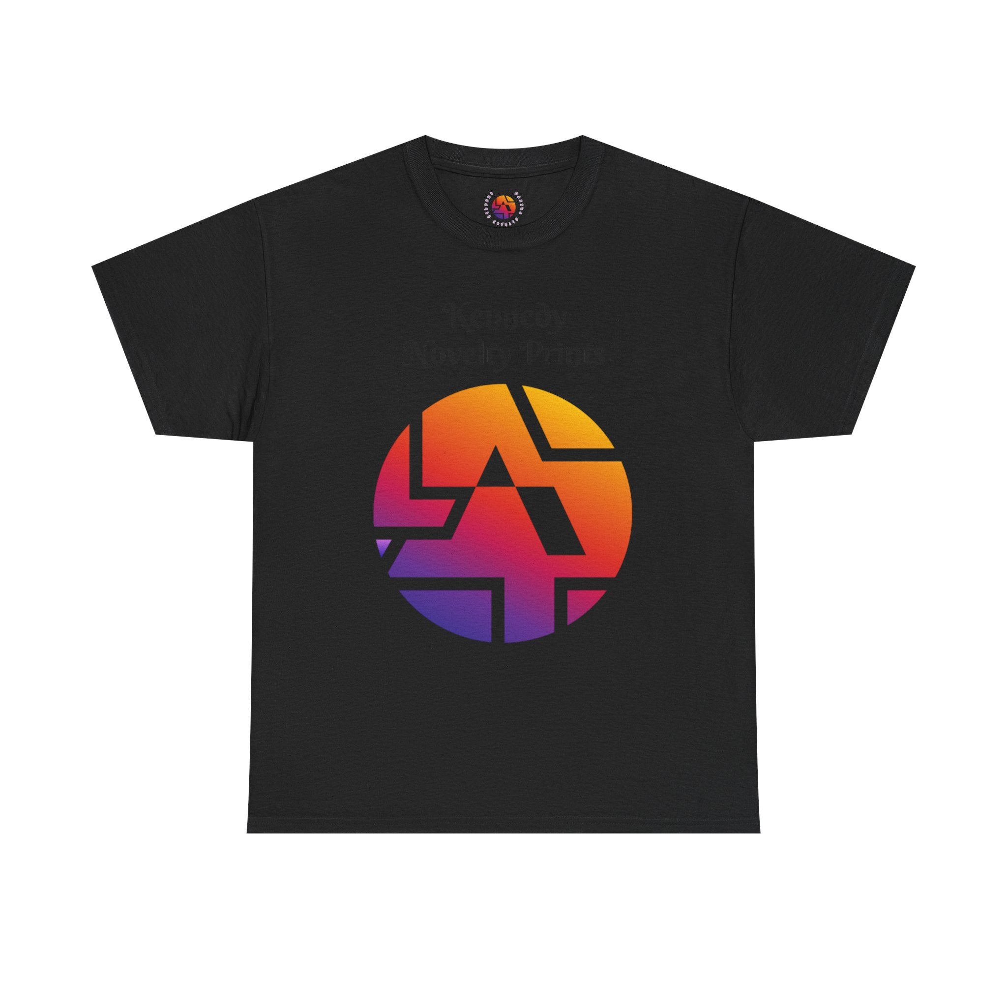 Retro Gradient Logo T-Shirt — "Kennedy Novelty Prints" Graphic Tee- Size 3XL-5XL