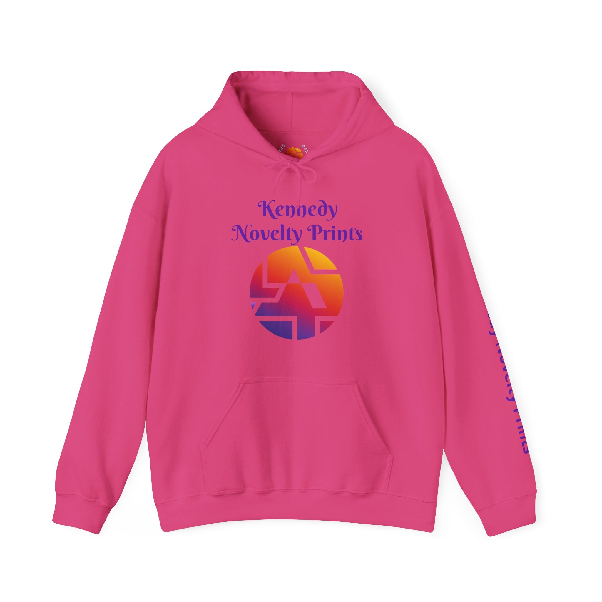 Copy of Kennedy Novelty Prints Logo Hoodie — Gradient Retro Graphic Hooded Sweatshirt- Size 3XL-5XL
