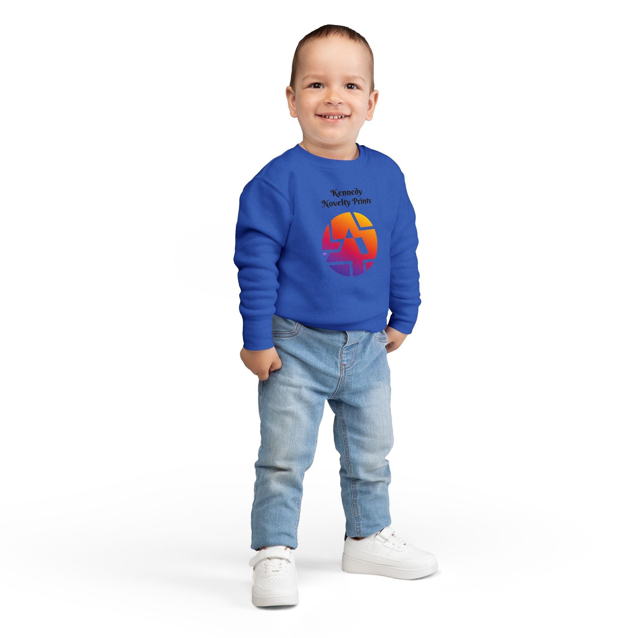 Retro Gradient Logo Toddler Sweatshirt — Kennedy Novelty Prints