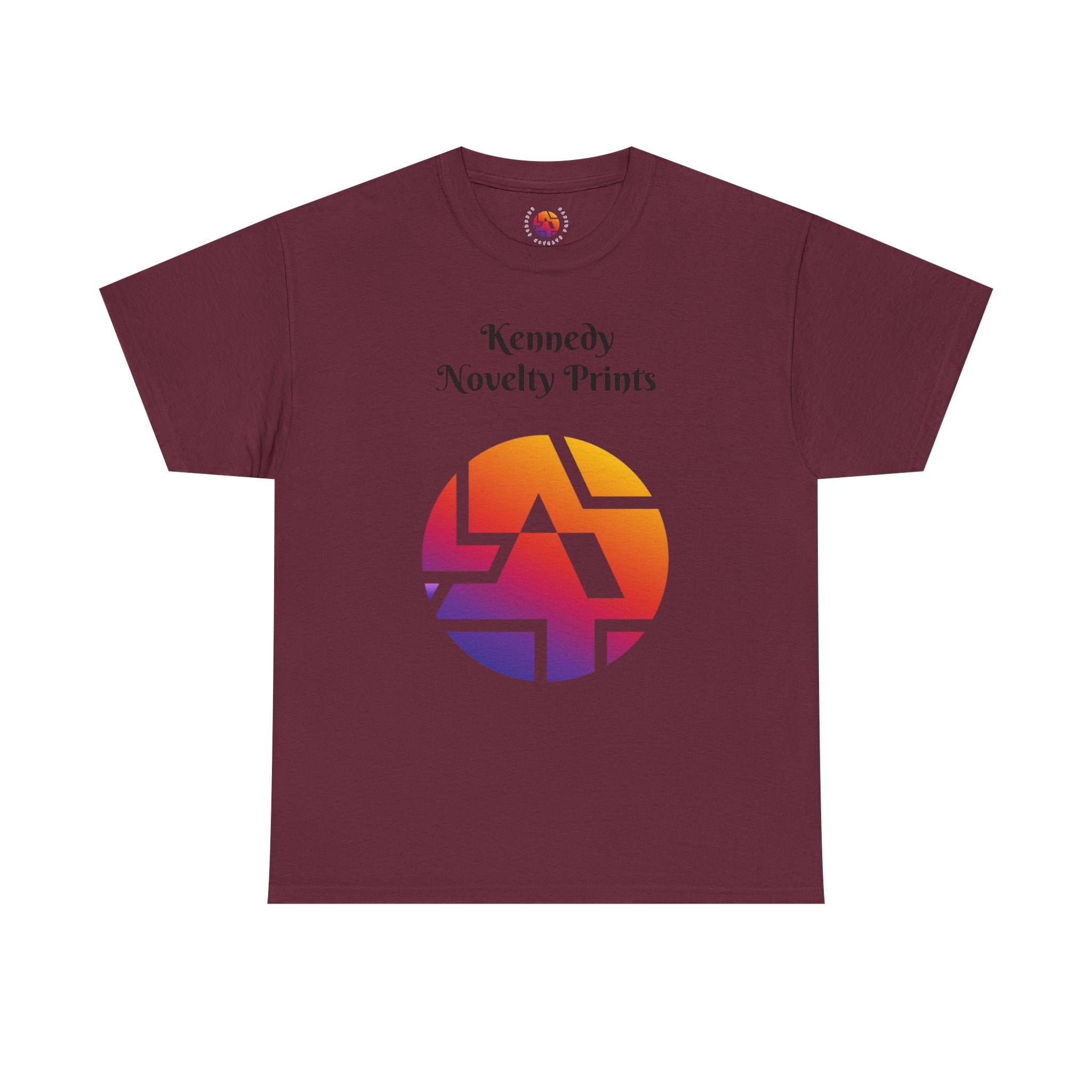 Classic Logo Tee — "Kennedy Novelty Prints" Gradient Emblem T-Shirt- Size SM- 2XL
