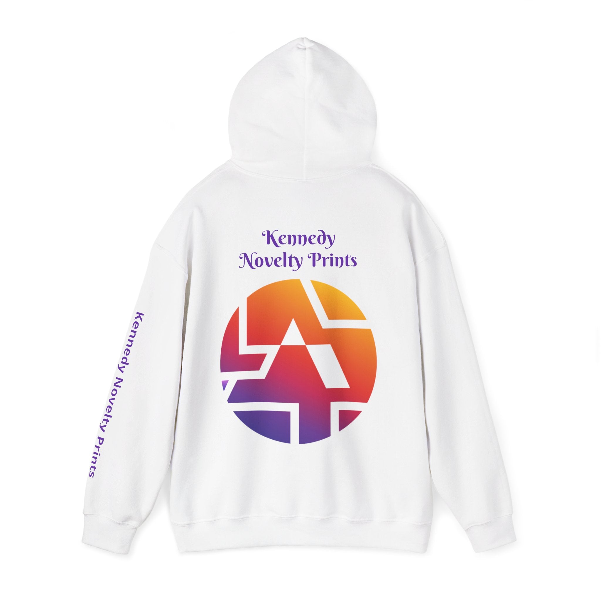Copy of Kennedy Novelty Prints Logo Hoodie — Gradient Retro Graphic Hooded Sweatshirt- Size 3XL-5XL