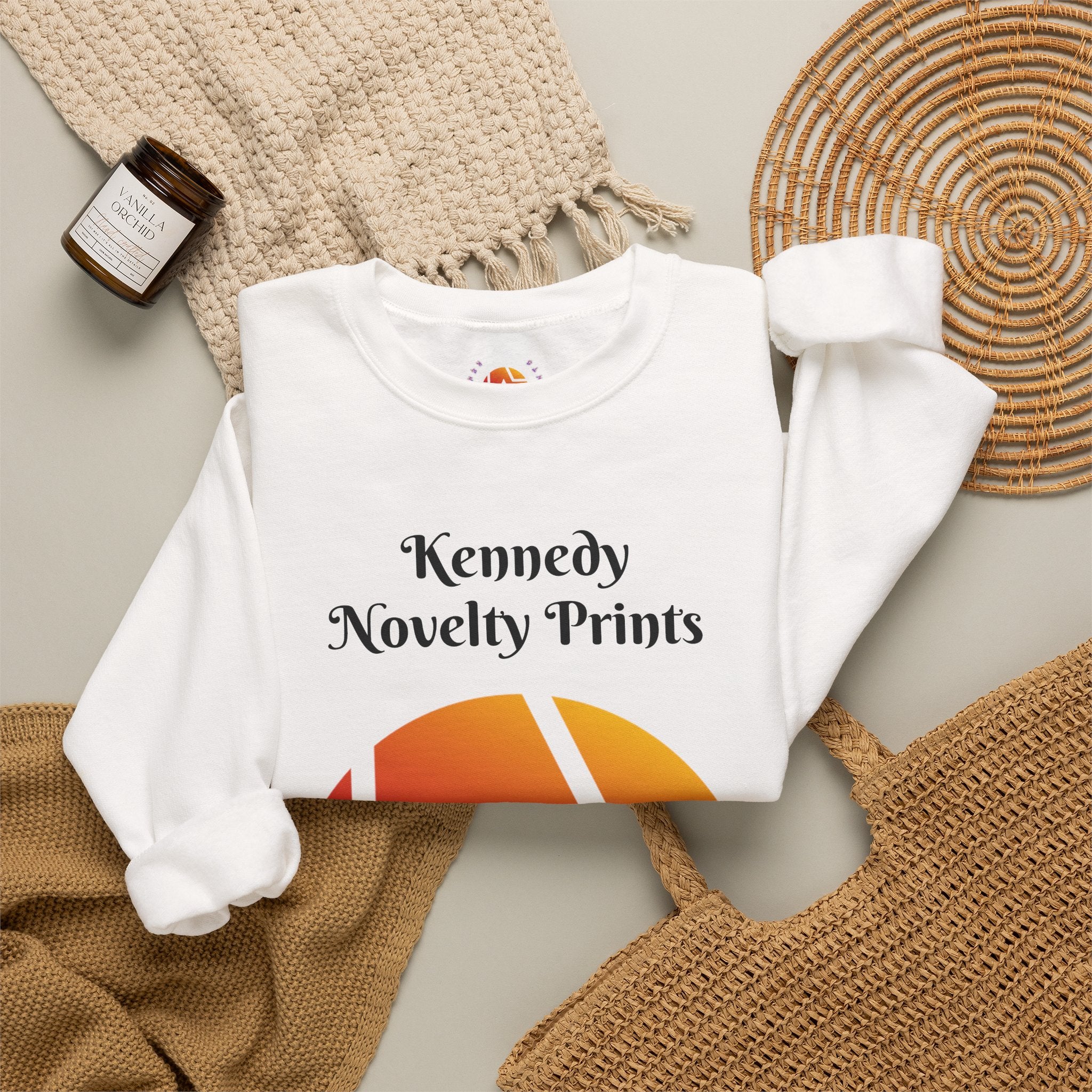 Crewneck Sweatshirt — Kennedy Novelty Prints Gradient Logo
