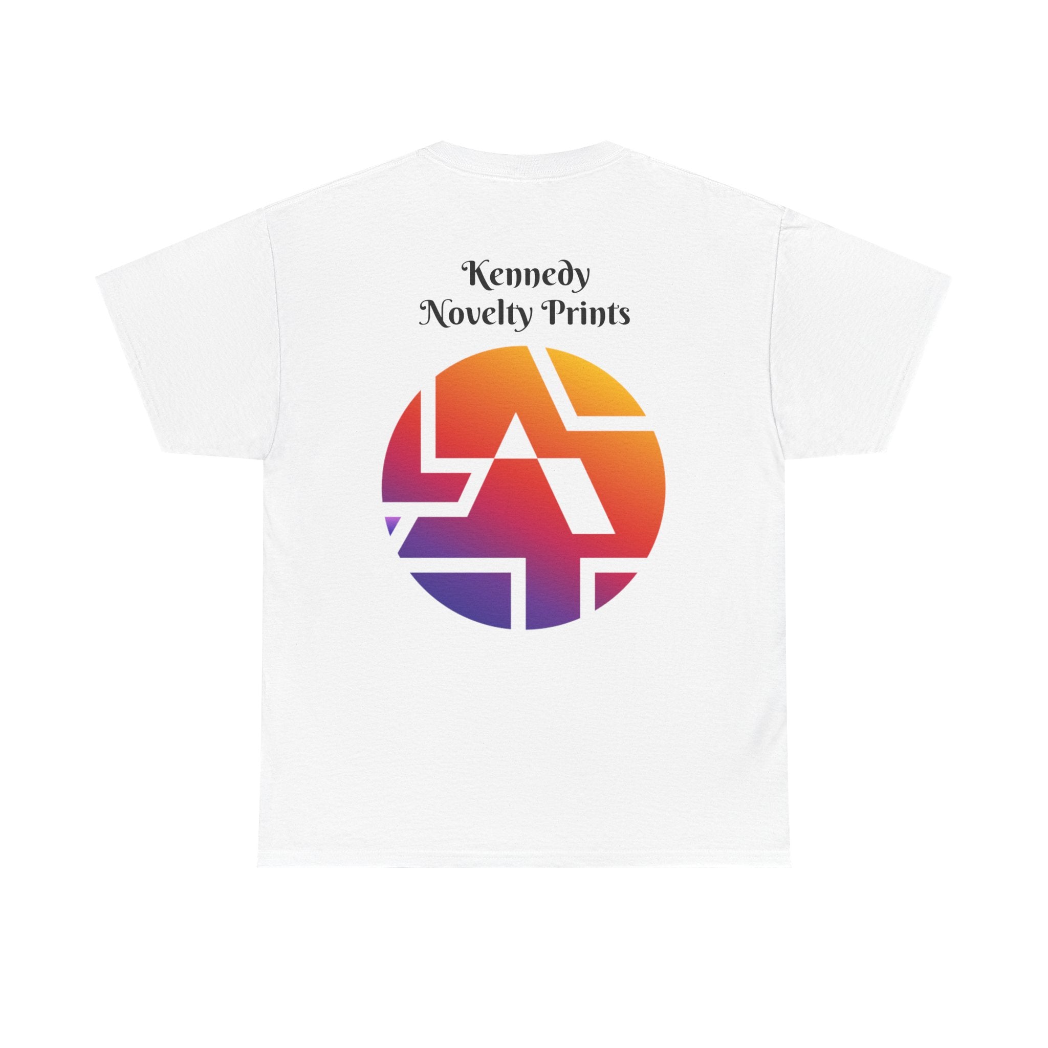 Classic Logo Tee — "Kennedy Novelty Prints" Gradient Emblem T-Shirt- Size SM- 2XL