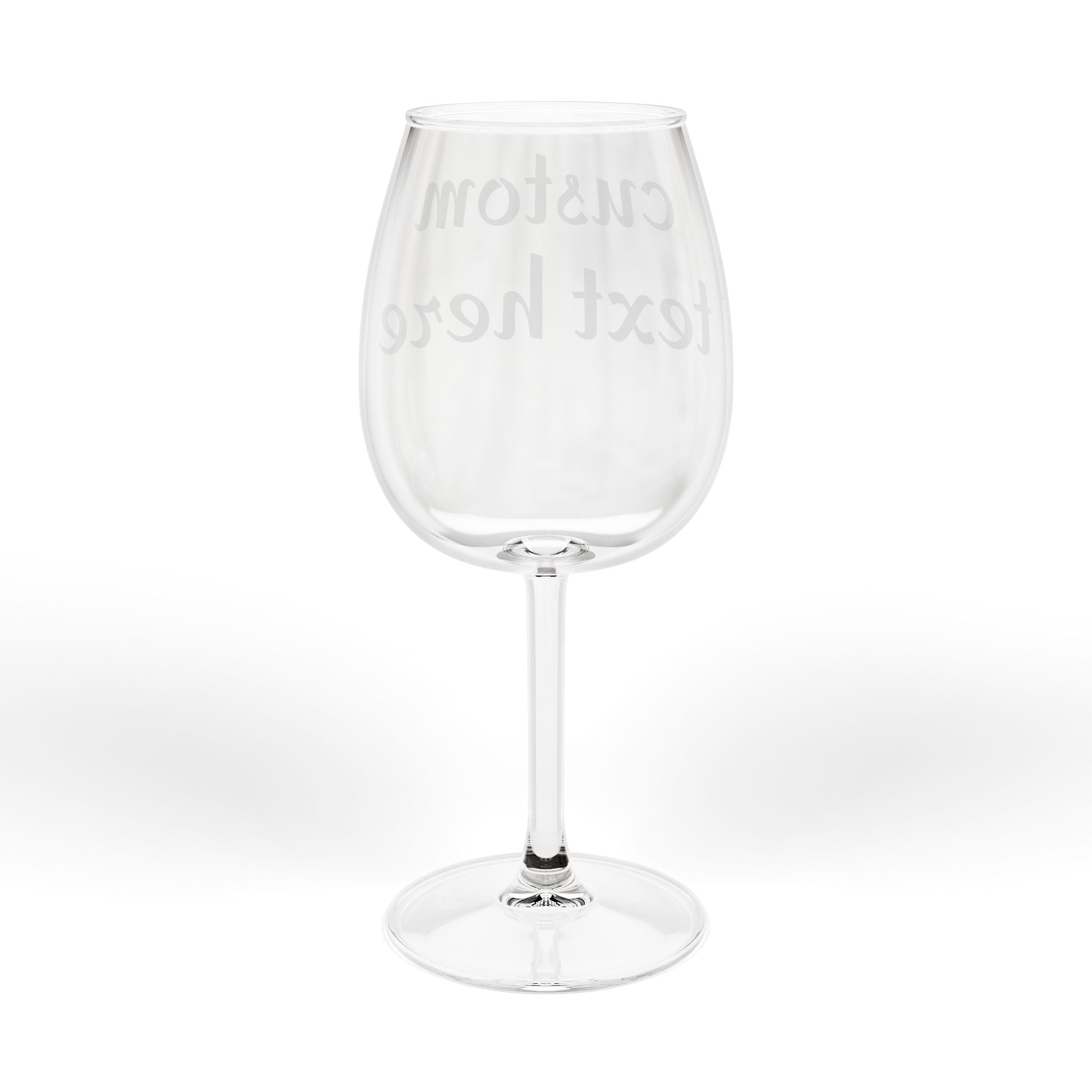 12oz Custom Wine Glass — "Print it your way" Personalized Stemware