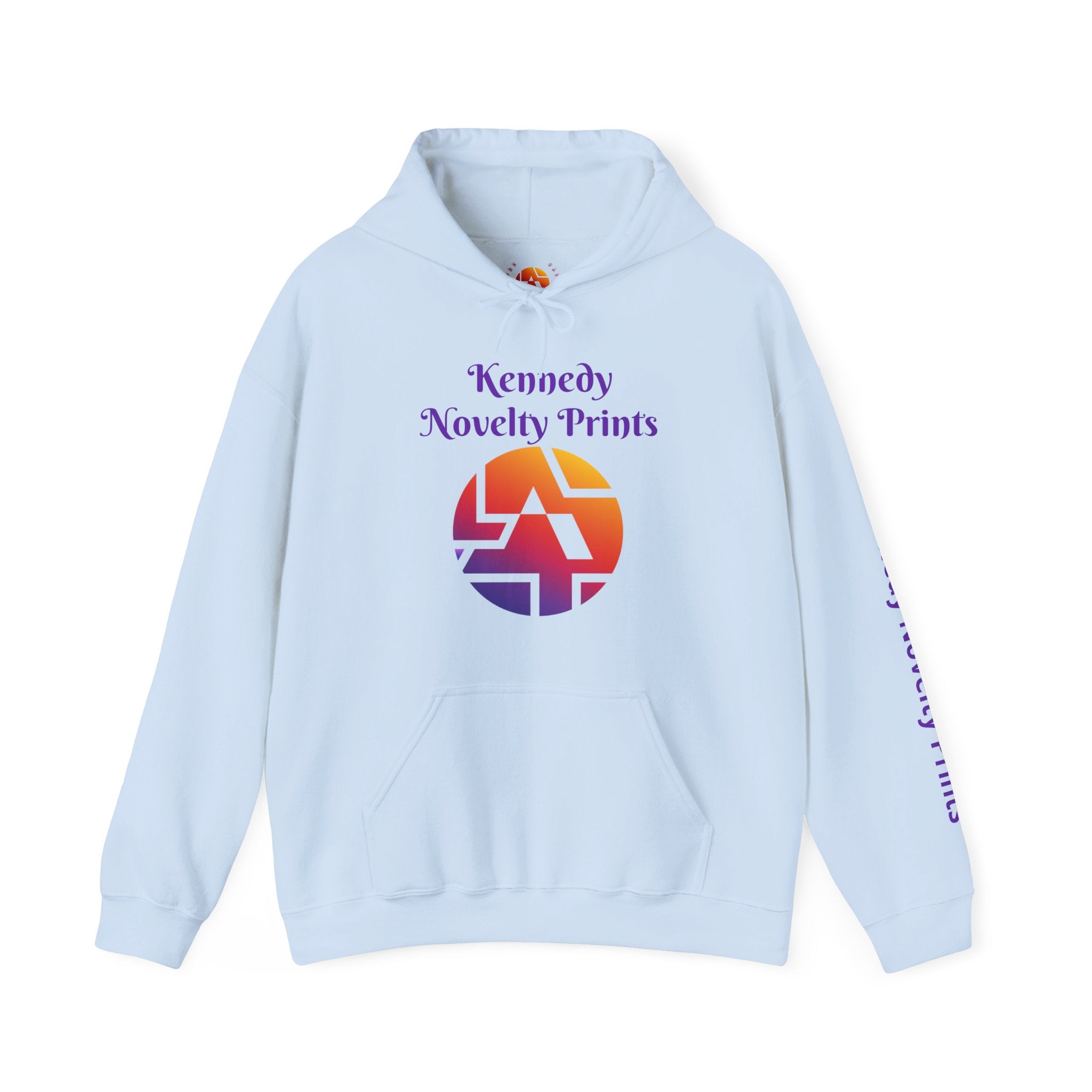 Copy of Kennedy Novelty Prints Logo Hoodie — Gradient Retro Graphic Hooded Sweatshirt- Size 3XL-5XL