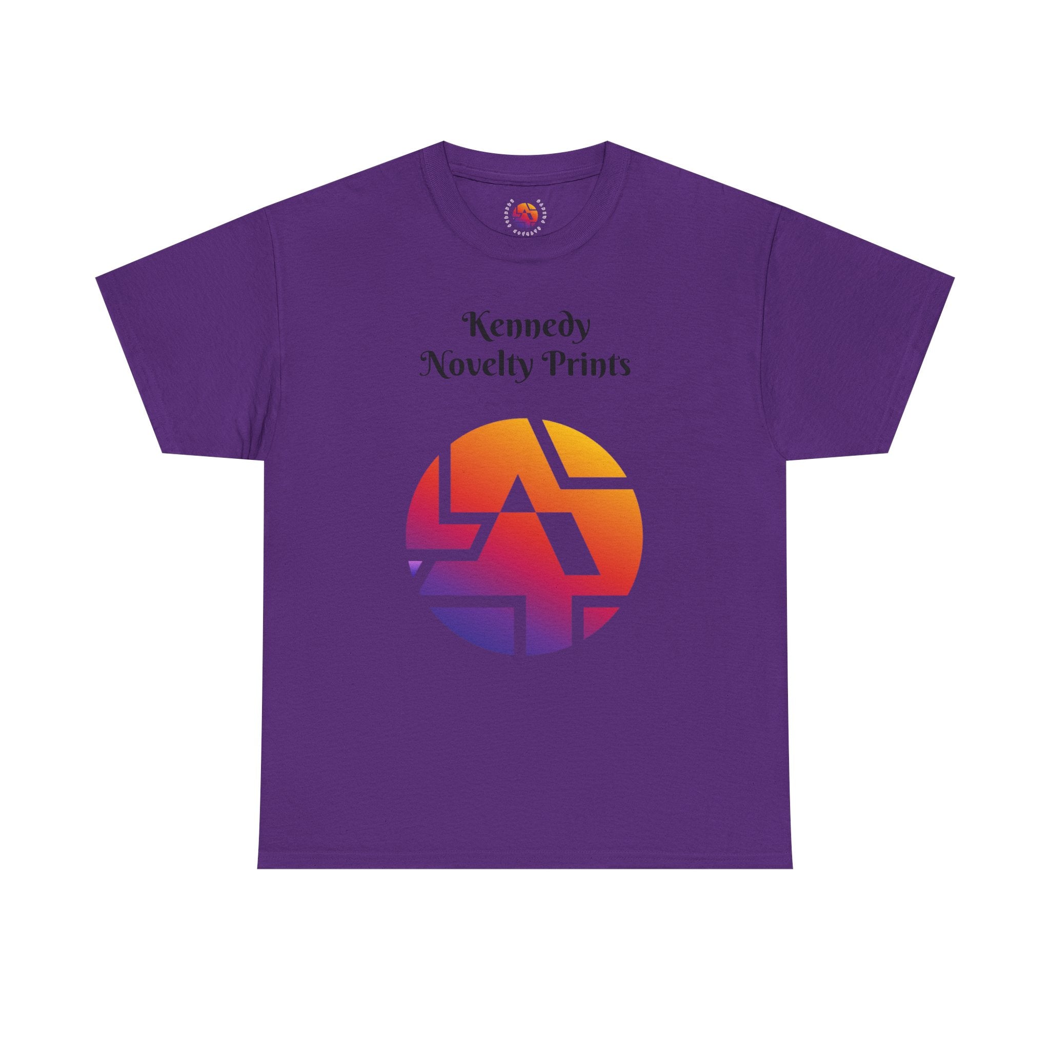 Classic Logo Tee — "Kennedy Novelty Prints" Gradient Emblem T-Shirt- Size SM- 2XL