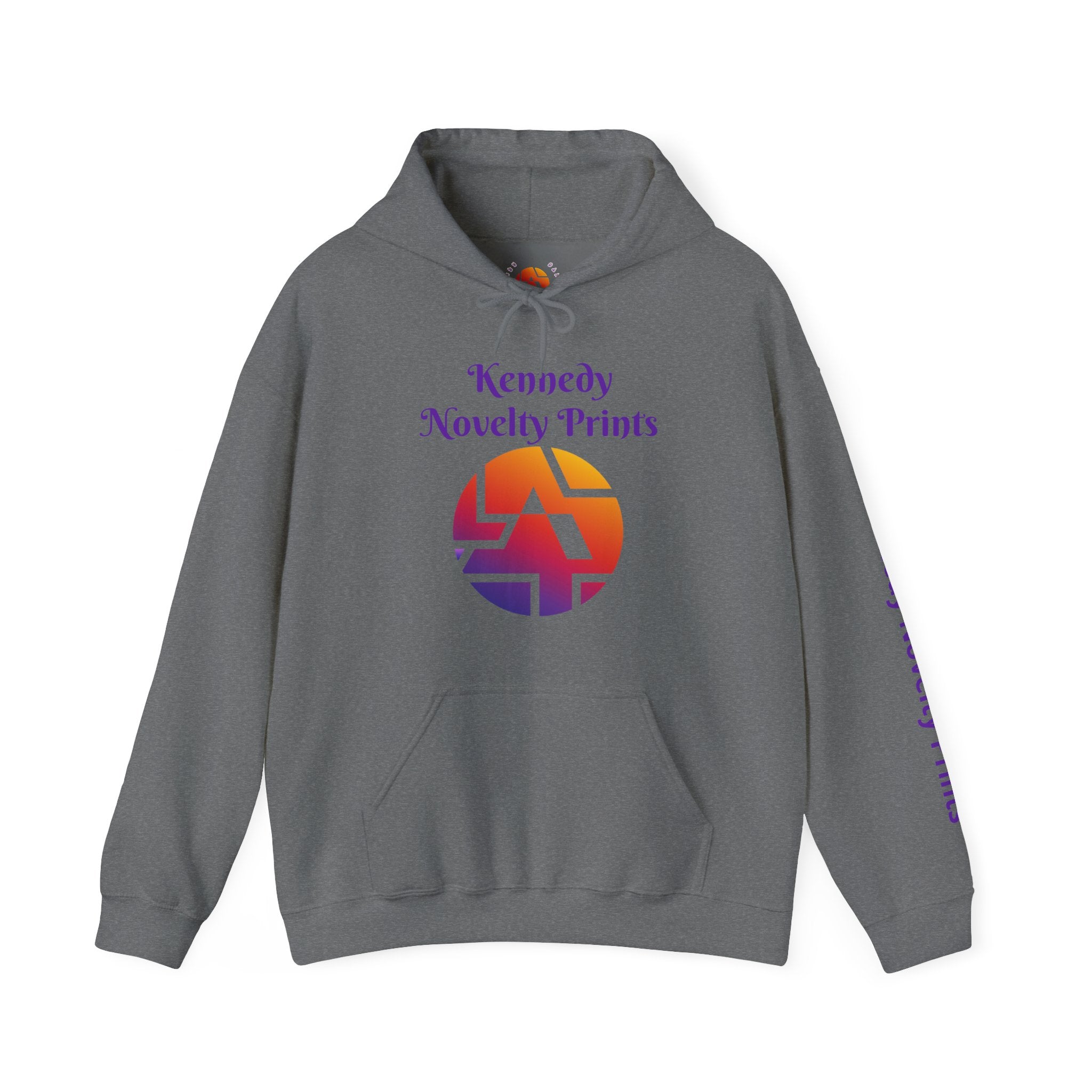 Copy of Kennedy Novelty Prints Logo Hoodie — Gradient Retro Graphic Hooded Sweatshirt- Size 3XL-5XL