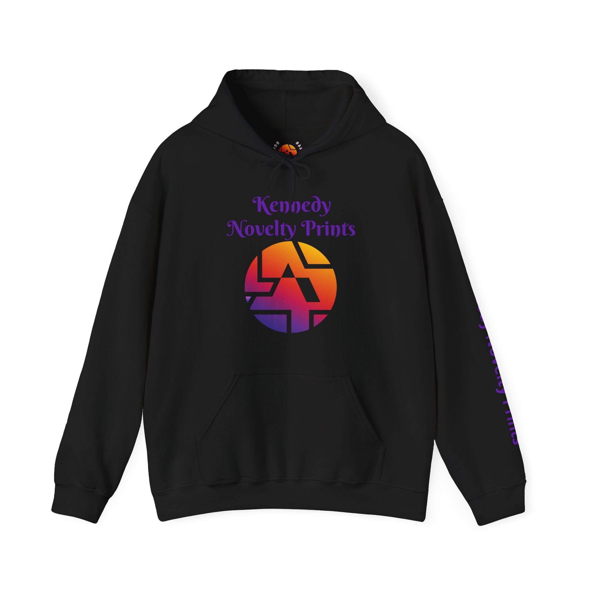 Copy of Kennedy Novelty Prints Logo Hoodie — Gradient Retro Graphic Hooded Sweatshirt- Size 3XL-5XL