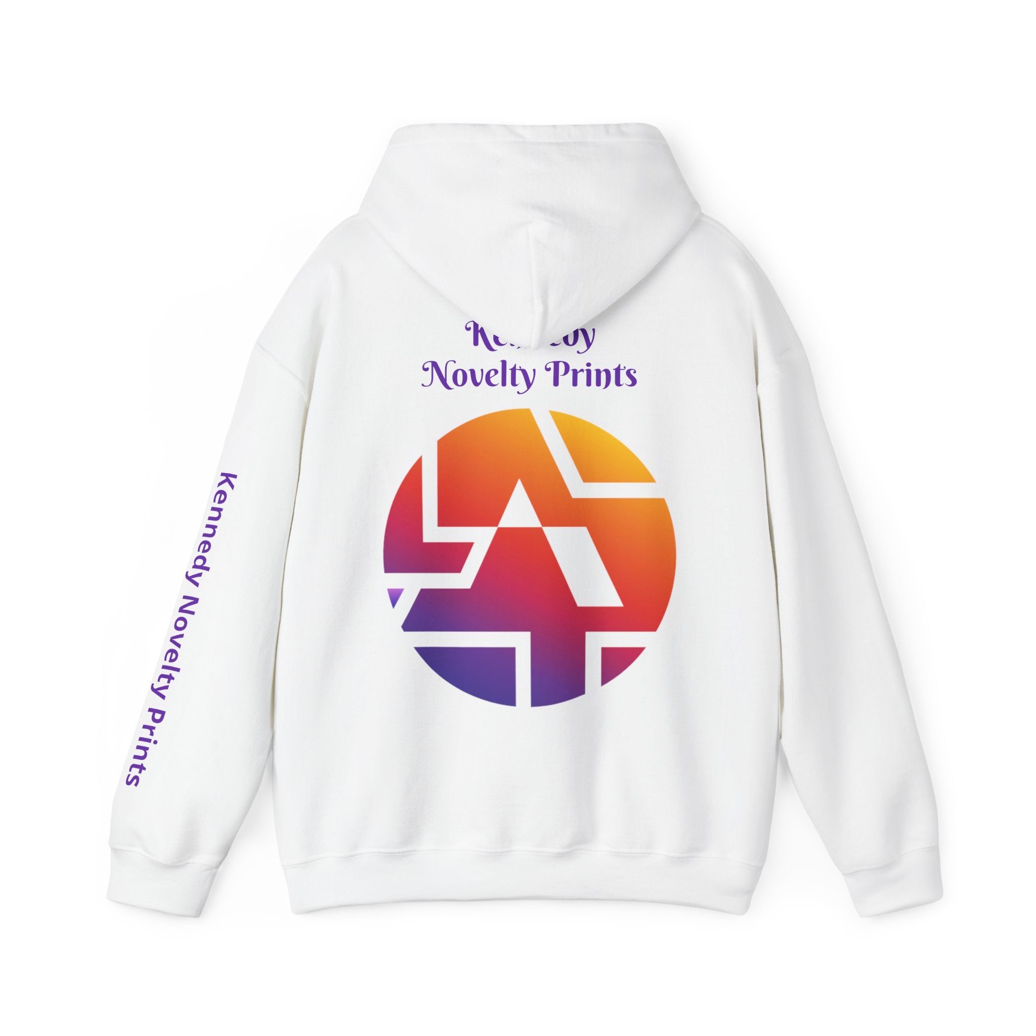 Copy of Kennedy Novelty Prints Logo Hoodie — Gradient Retro Graphic Hooded Sweatshirt- Size 3XL-5XL
