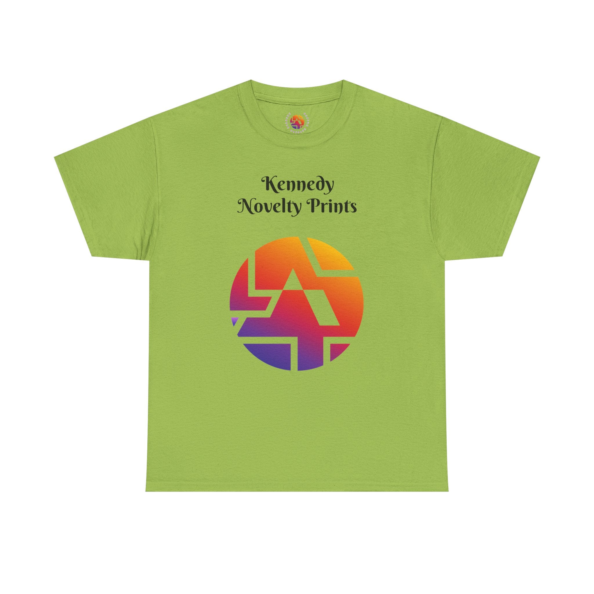 Classic Logo Tee — "Kennedy Novelty Prints" Gradient Emblem T-Shirt- Size SM- 2XL