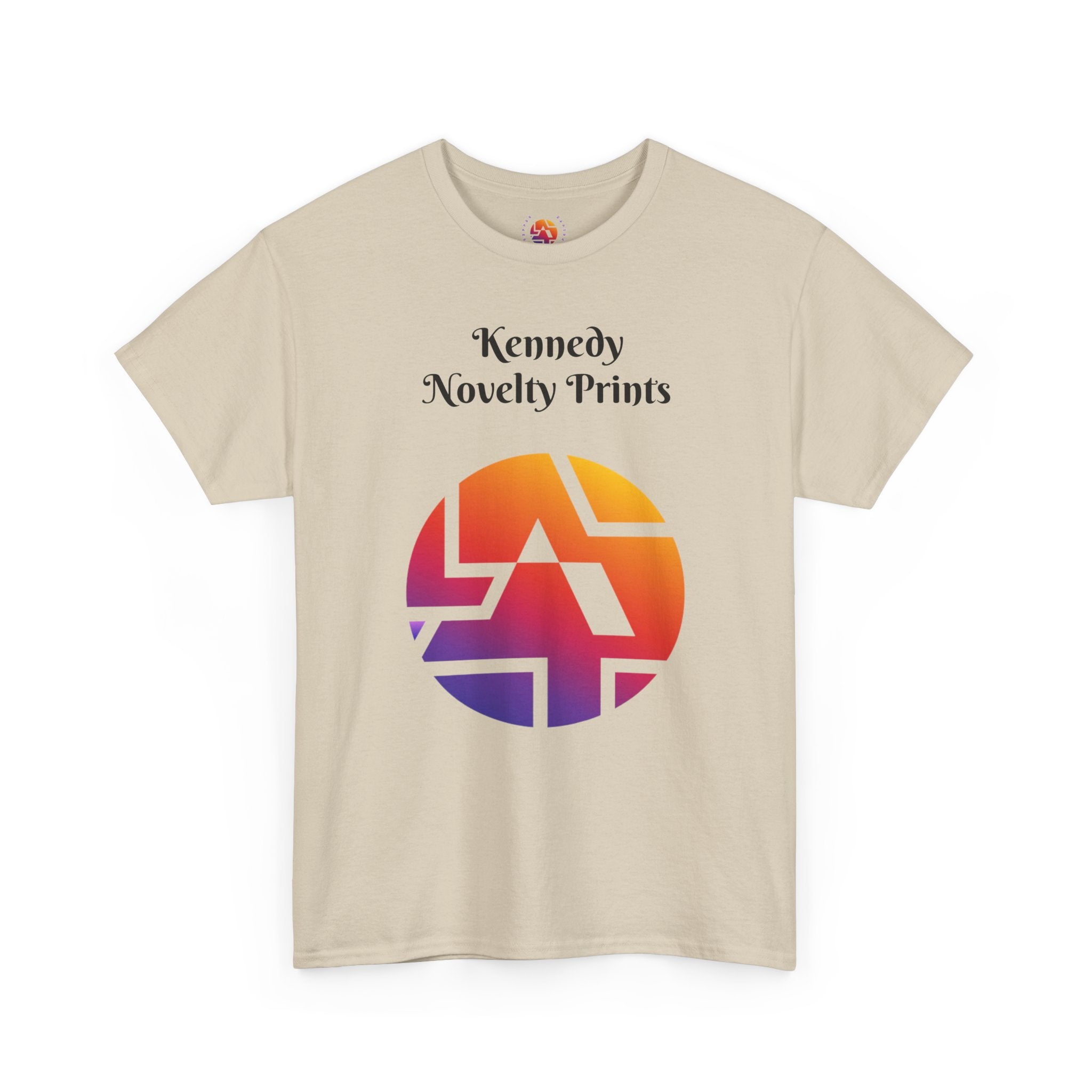 Classic Logo Tee — "Kennedy Novelty Prints" Gradient Emblem T-Shirt- Size SM- 2XL