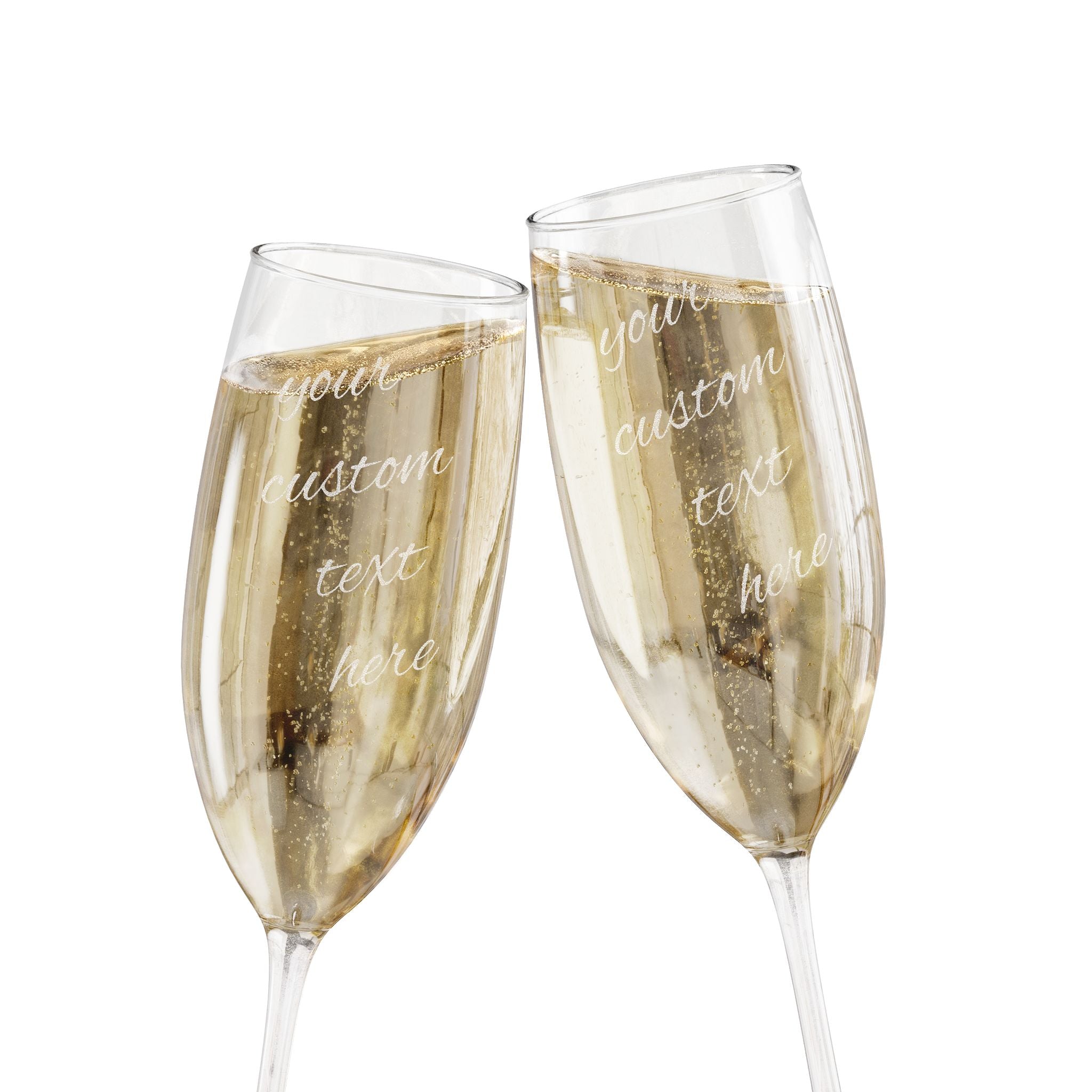 Engraved 8oz Champagne Flute — Personalized Wedding & Celebration Glass