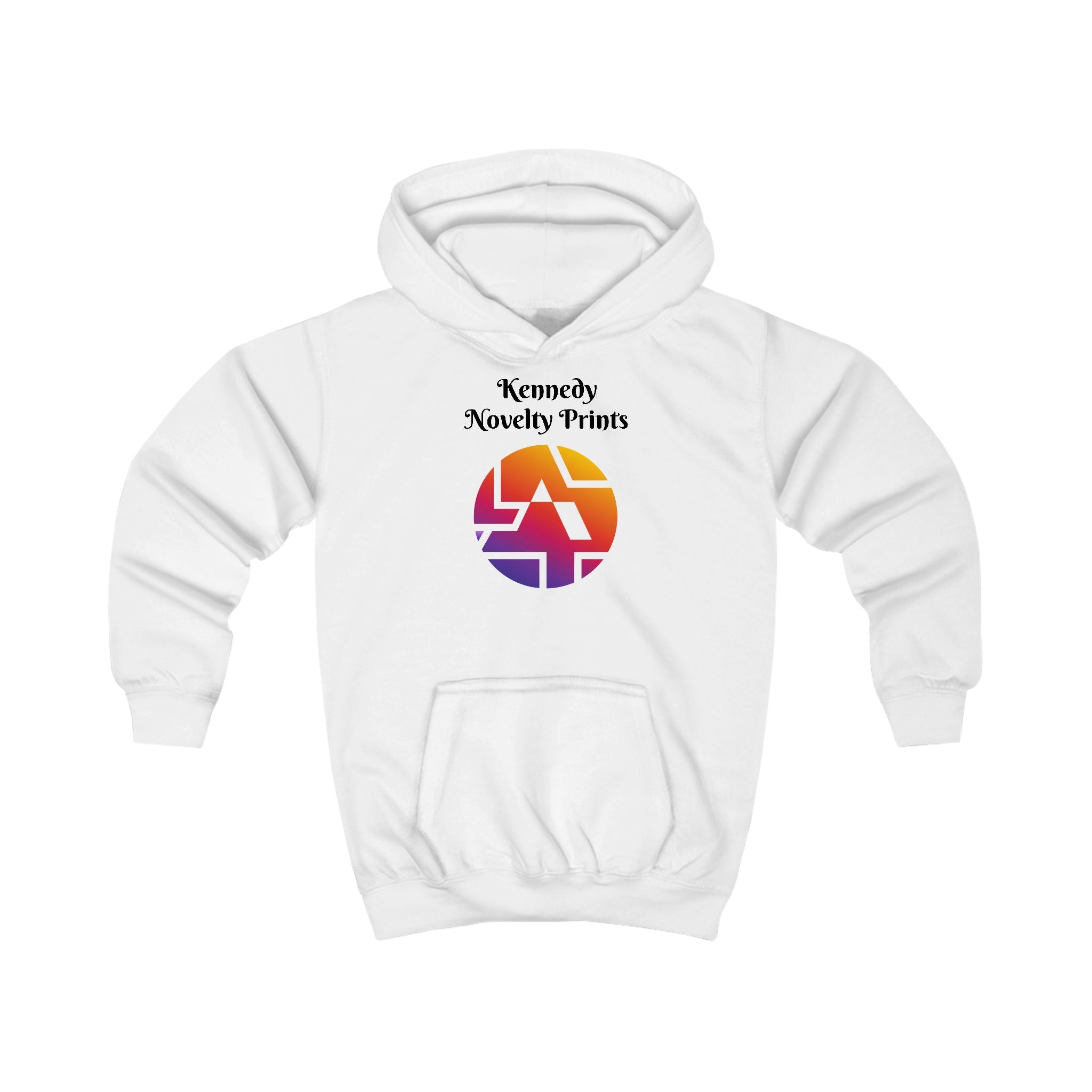 Kids Hoodie — Kennedy Novelty Prints Colorful Retro Logo Pullover