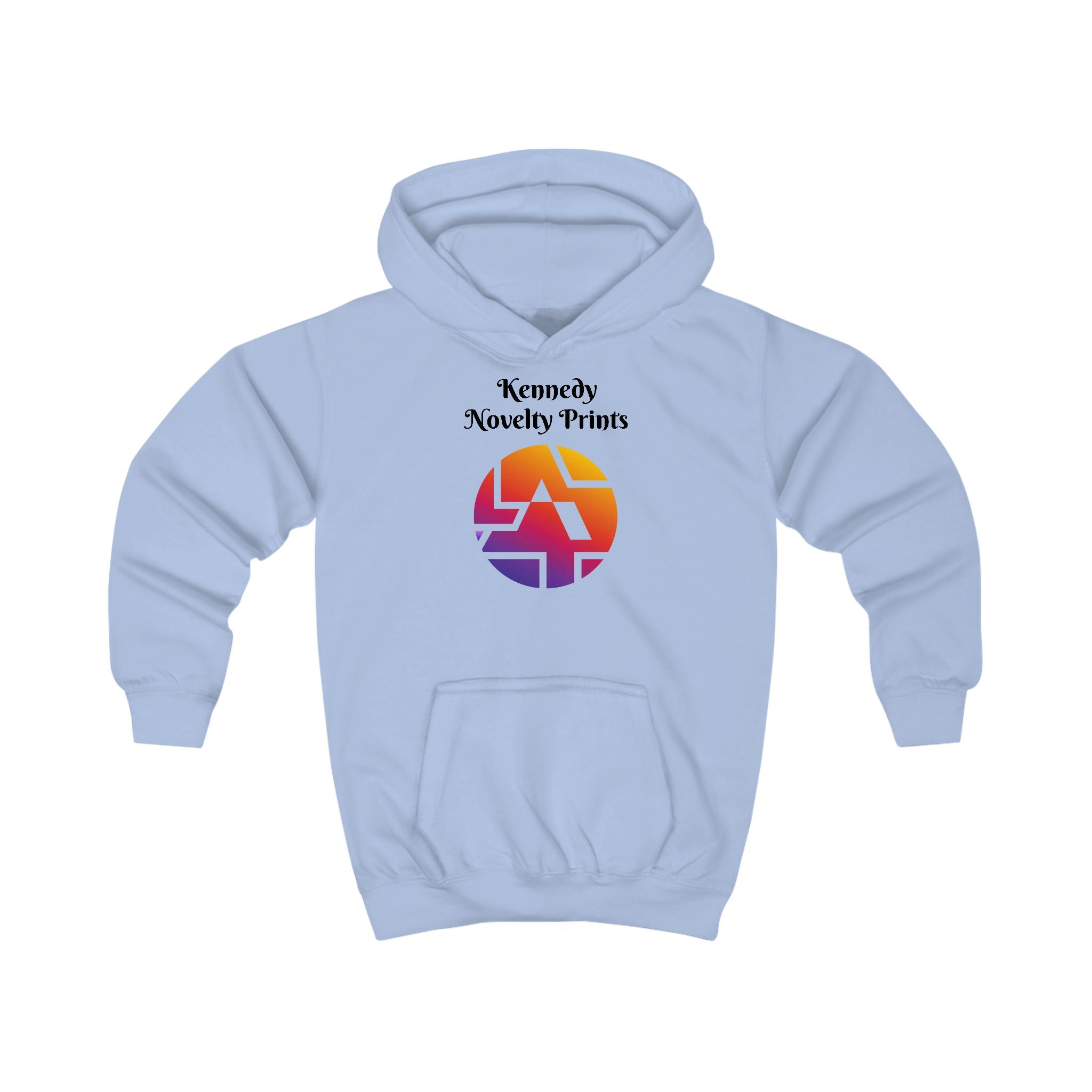 Kids Hoodie — Kennedy Novelty Prints Colorful Retro Logo Pullover