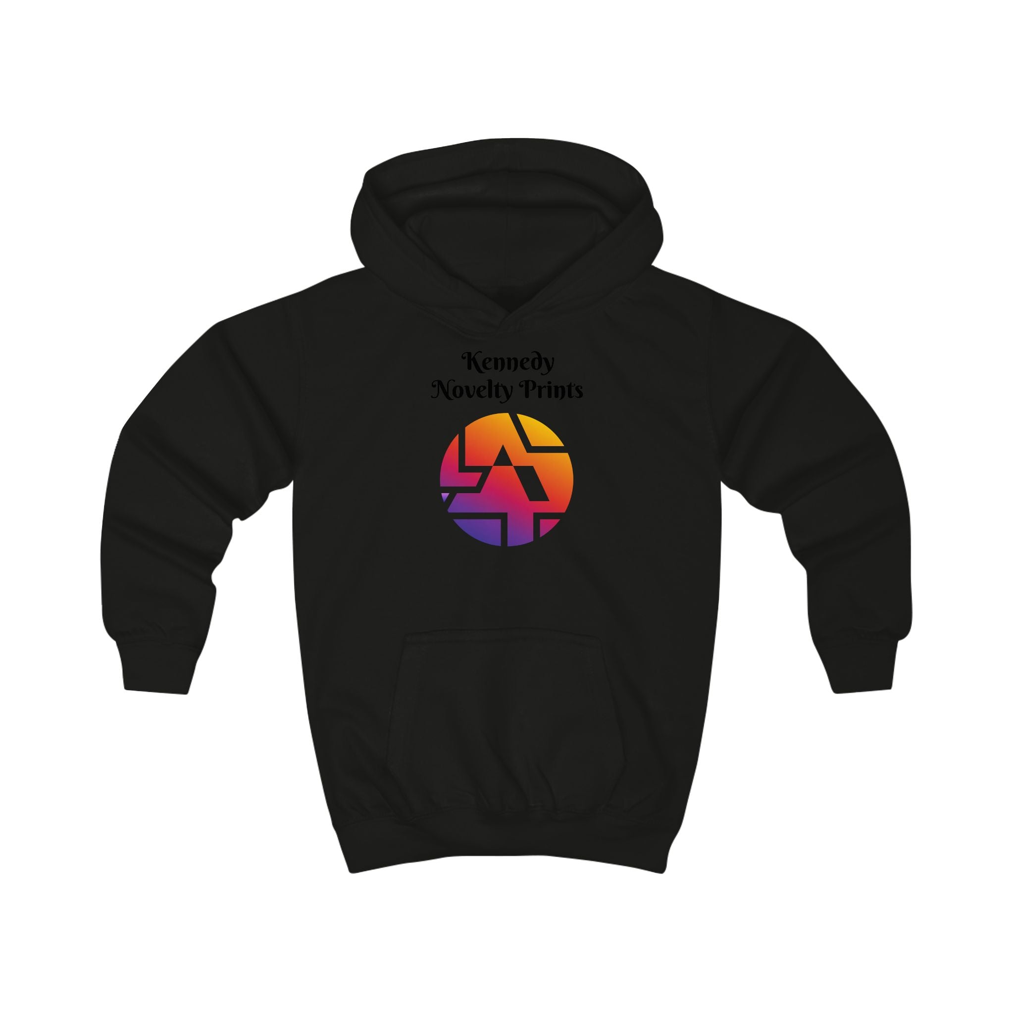 Kids Hoodie — Kennedy Novelty Prints Colorful Retro Logo Pullover