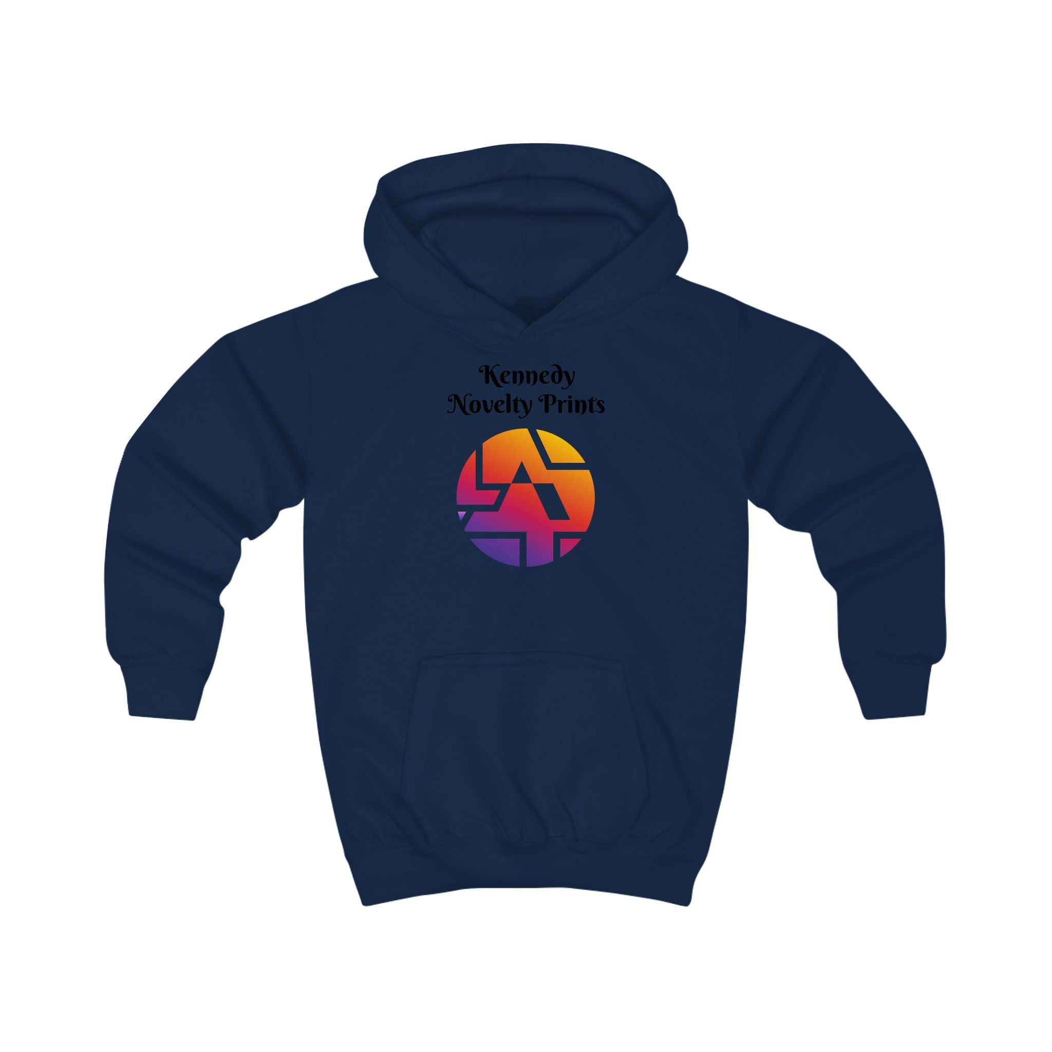 Kids Hoodie — Kennedy Novelty Prints Colorful Retro Logo Pullover