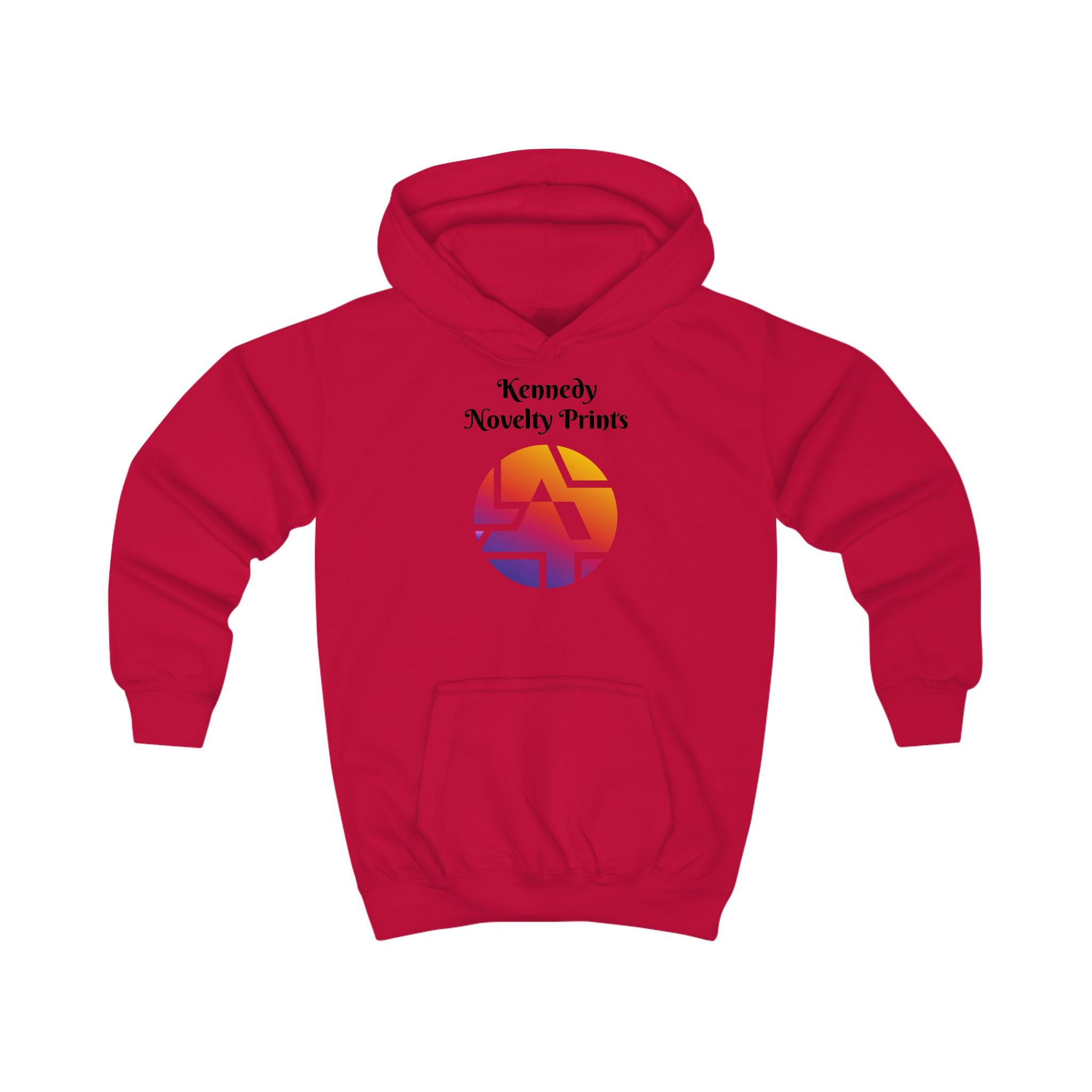 Kids Hoodie — Kennedy Novelty Prints Colorful Retro Logo Pullover