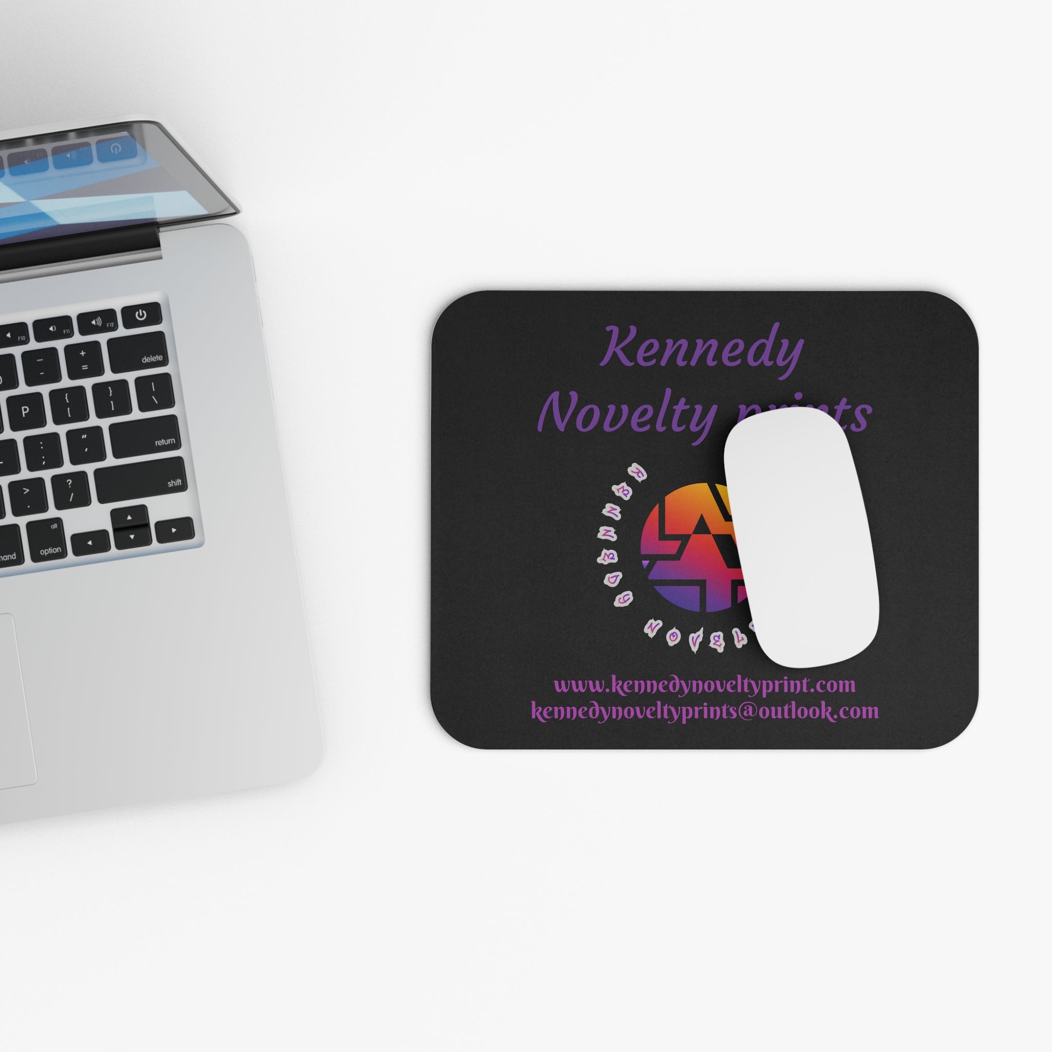 Branded Logo Rectangle Mouse Pad — Kennedy Novelty Prints