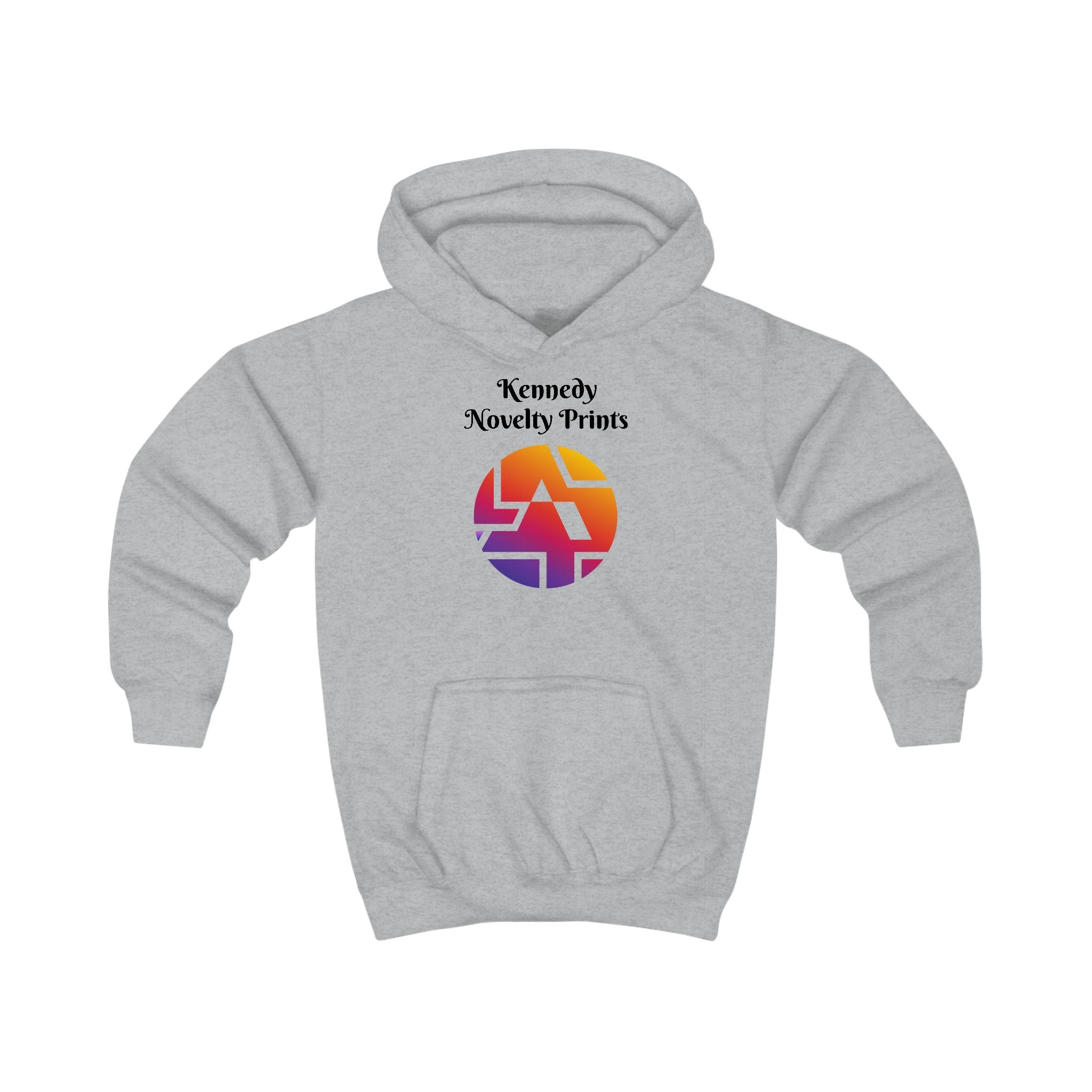 Kids Hoodie — Kennedy Novelty Prints Colorful Retro Logo Pullover
