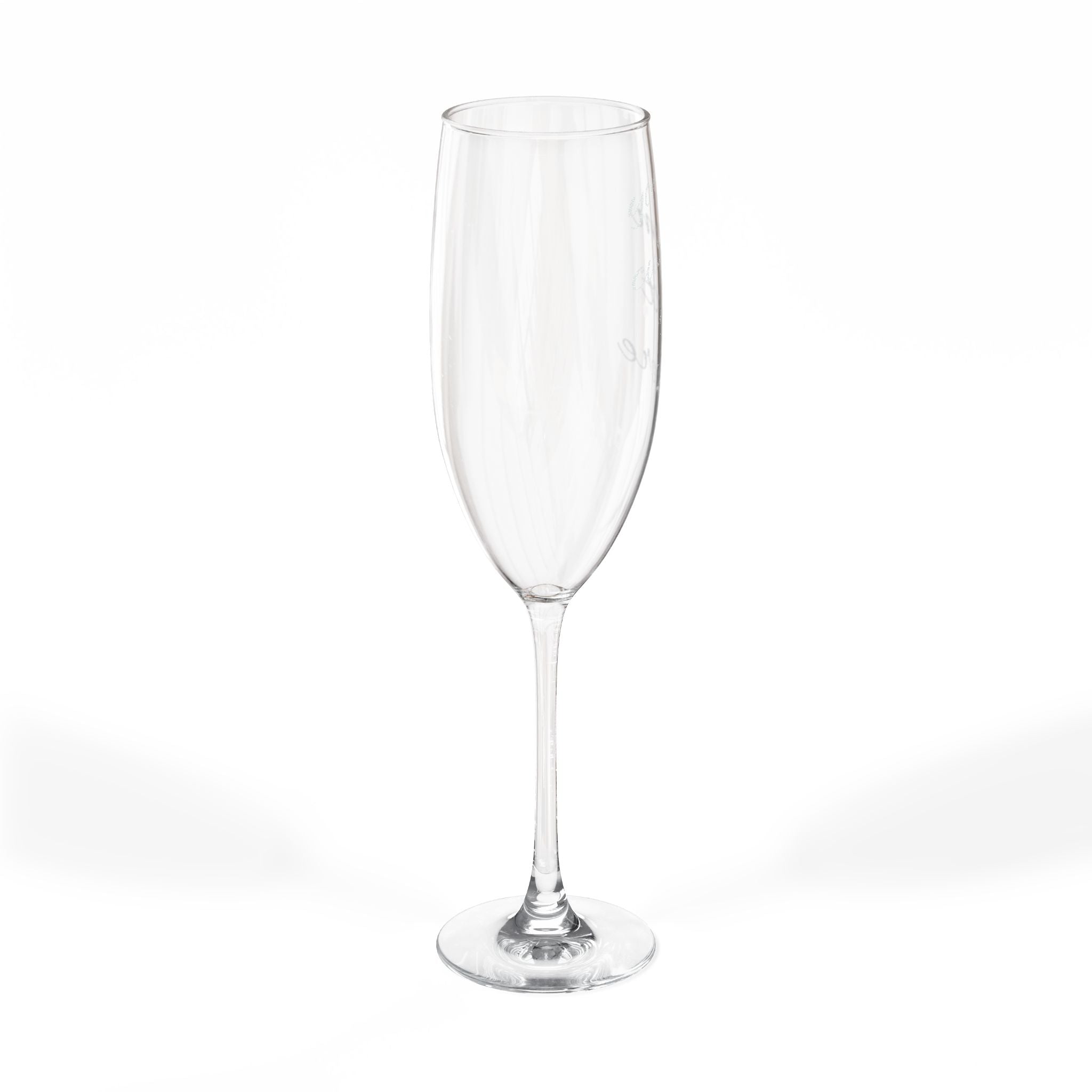 Engraved 8oz Champagne Flute — Personalized Wedding & Celebration Glass