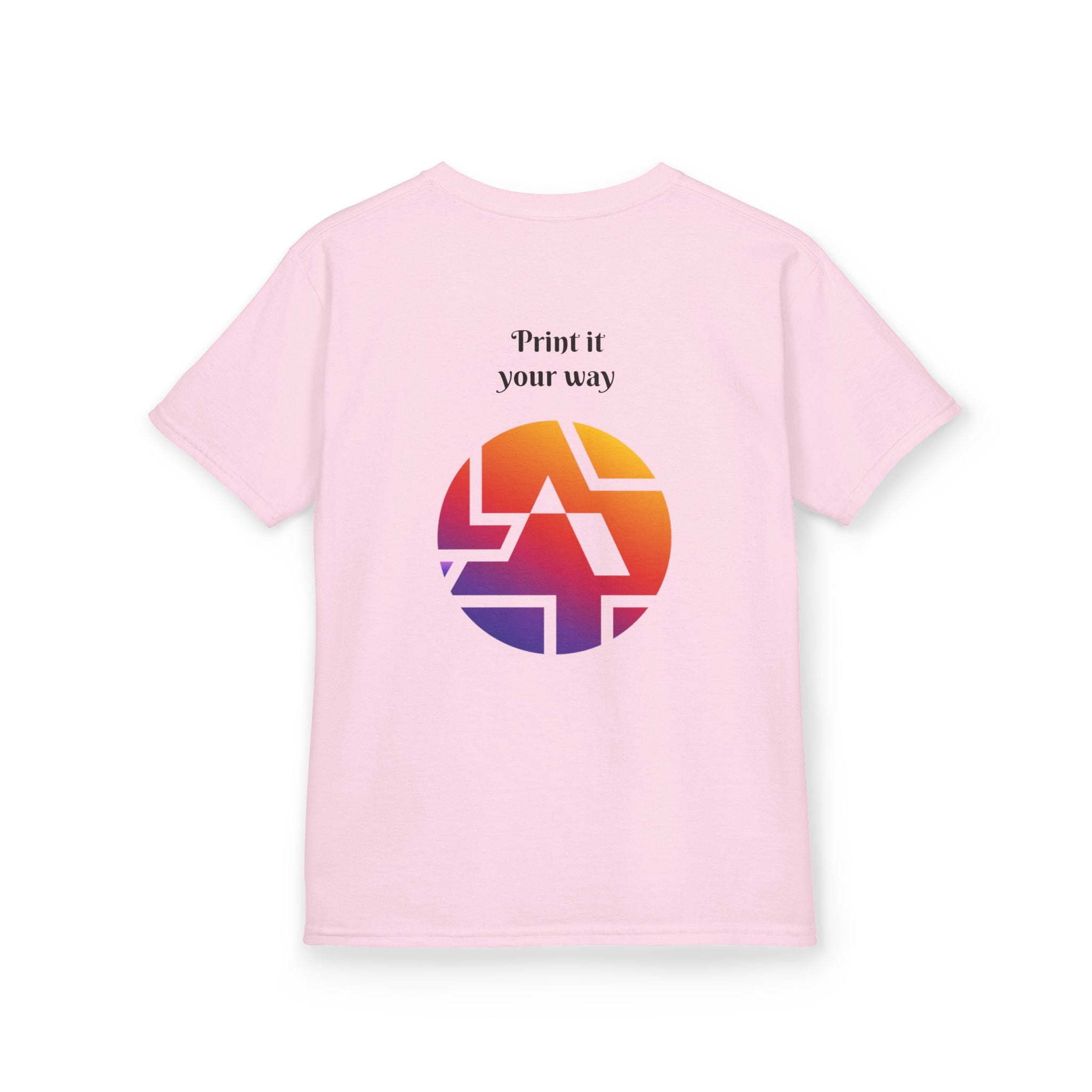 Kids Graphic Tee — Colorful Retro Logo Print ("Kennedy Novelty Prints")
