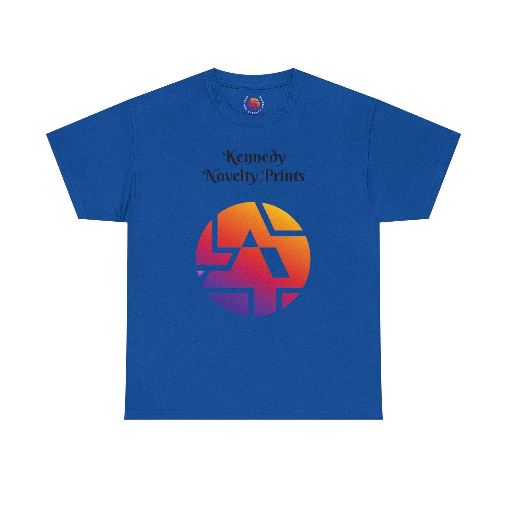 Classic Logo Tee — "Kennedy Novelty Prints" Gradient Emblem T-Shirt- Size SM- 2XL