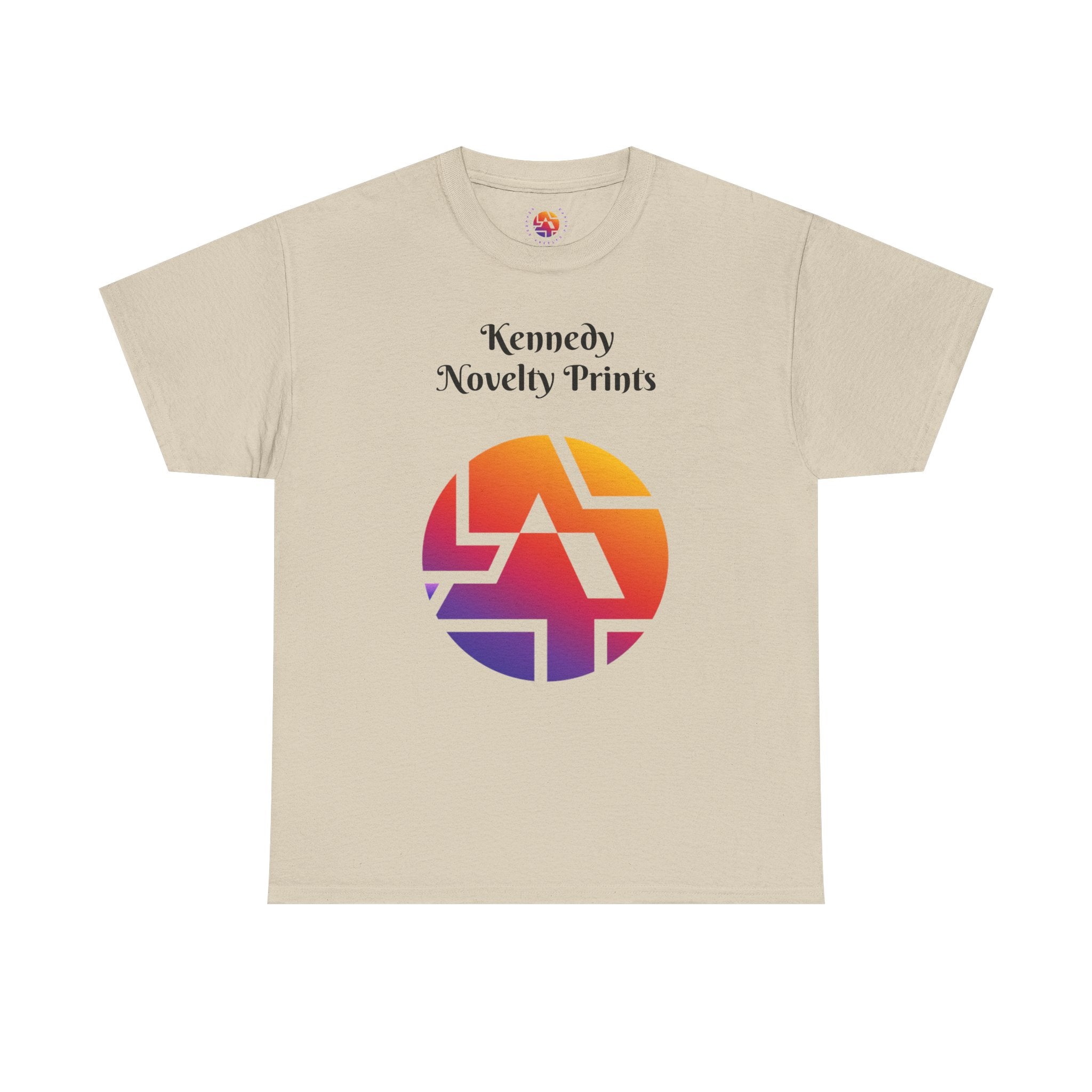 Classic Logo Tee — "Kennedy Novelty Prints" Gradient Emblem T-Shirt- Size SM- 2XL