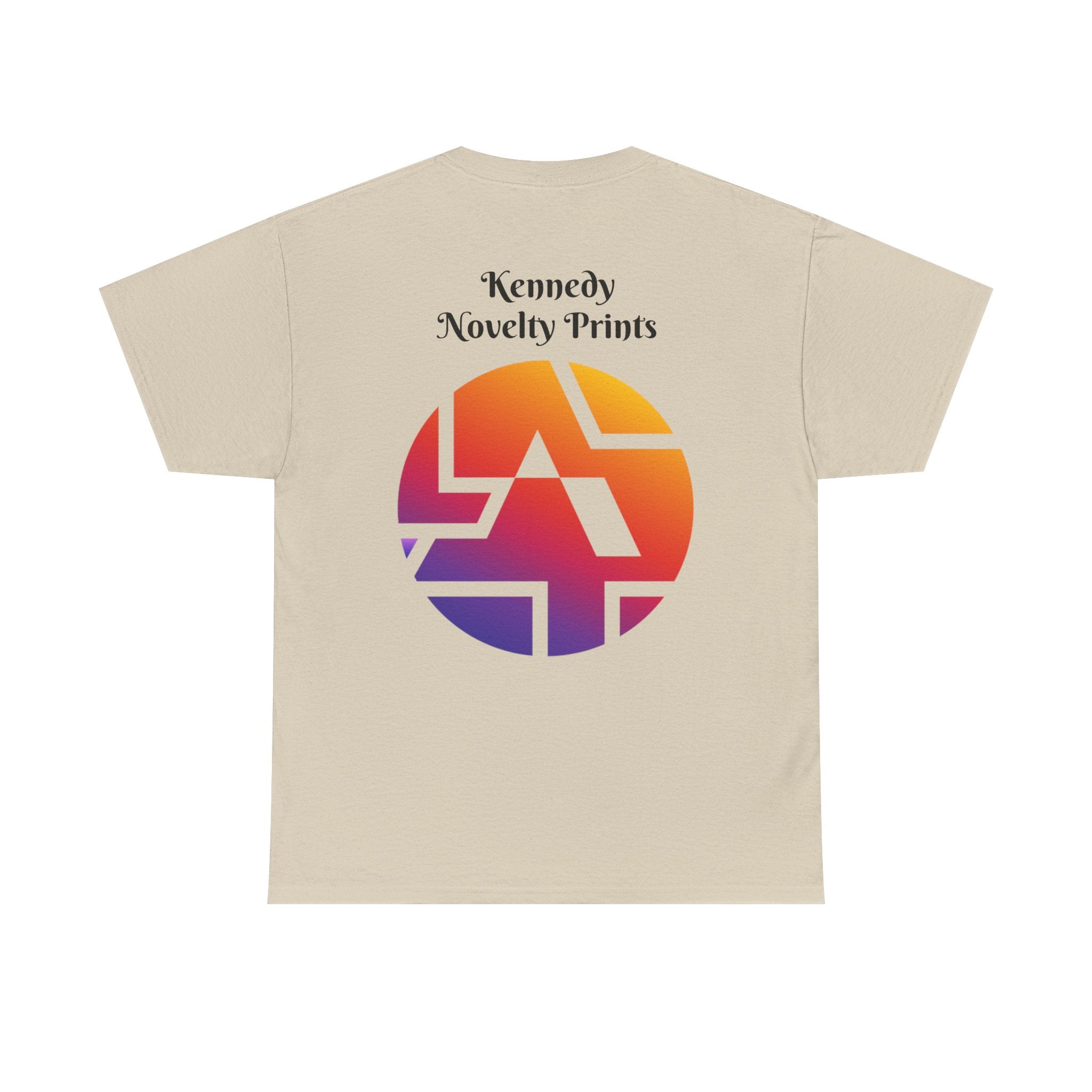 Classic Logo Tee — "Kennedy Novelty Prints" Gradient Emblem T-Shirt- Size SM- 2XL