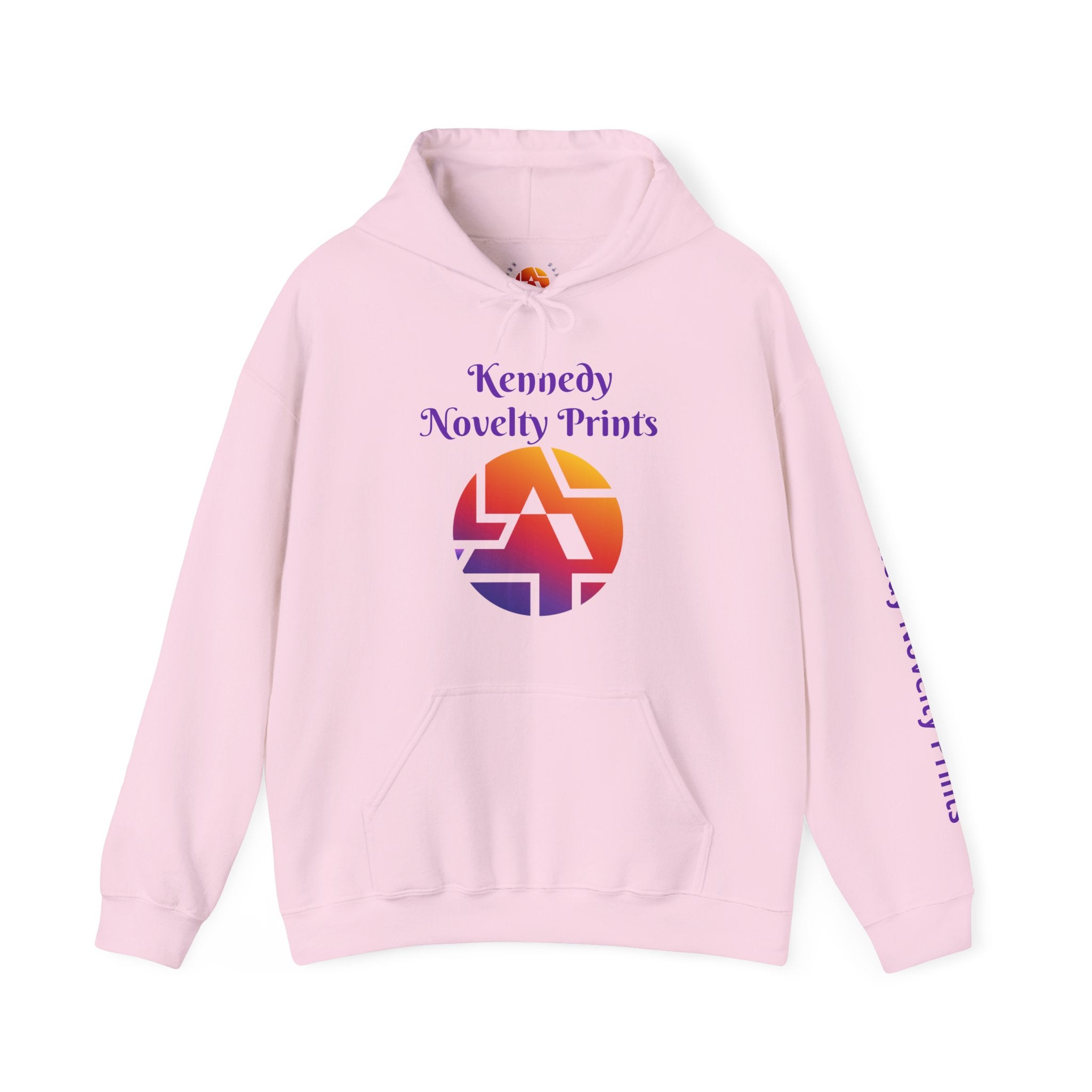 Copy of Kennedy Novelty Prints Logo Hoodie — Gradient Retro Graphic Hooded Sweatshirt- Size 3XL-5XL