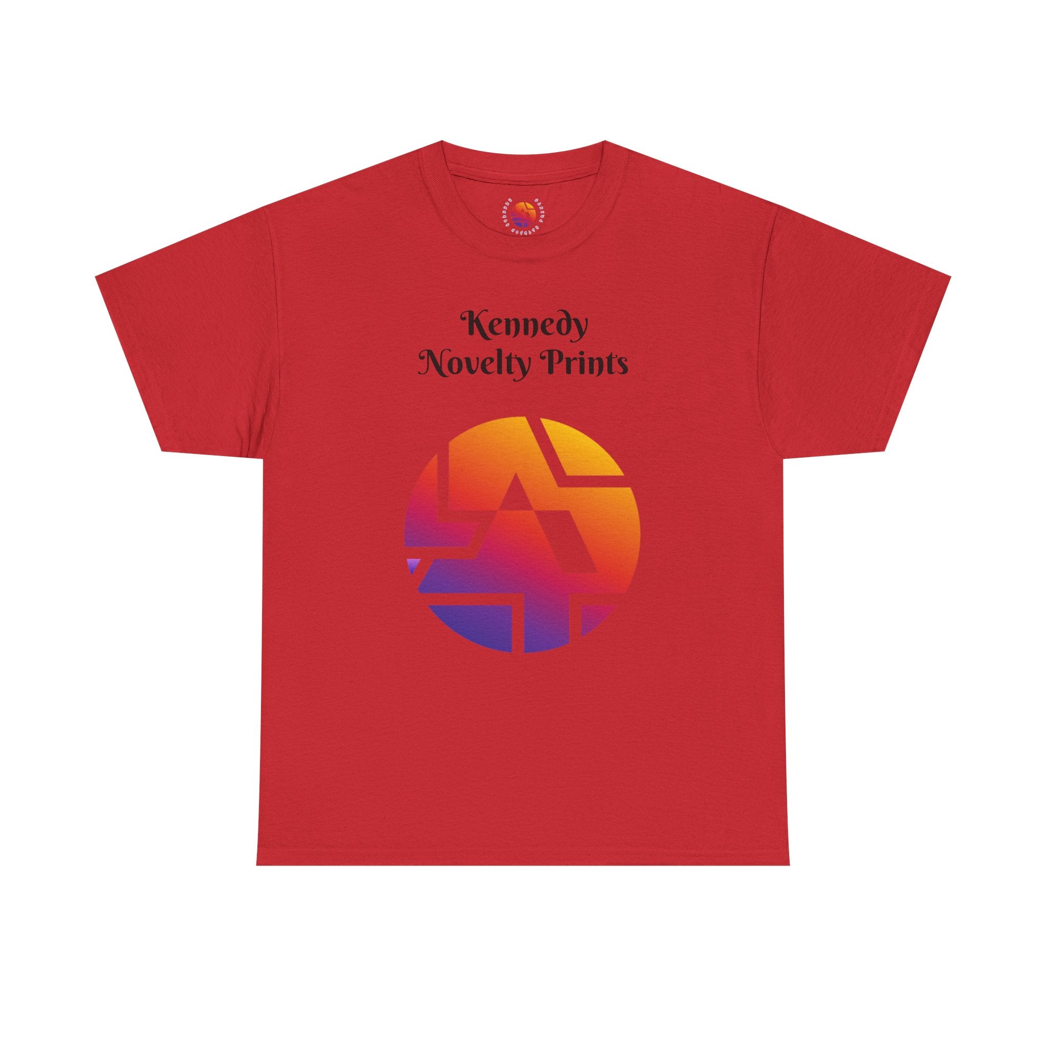 Classic Logo Tee — "Kennedy Novelty Prints" Gradient Emblem T-Shirt- Size SM- 2XL