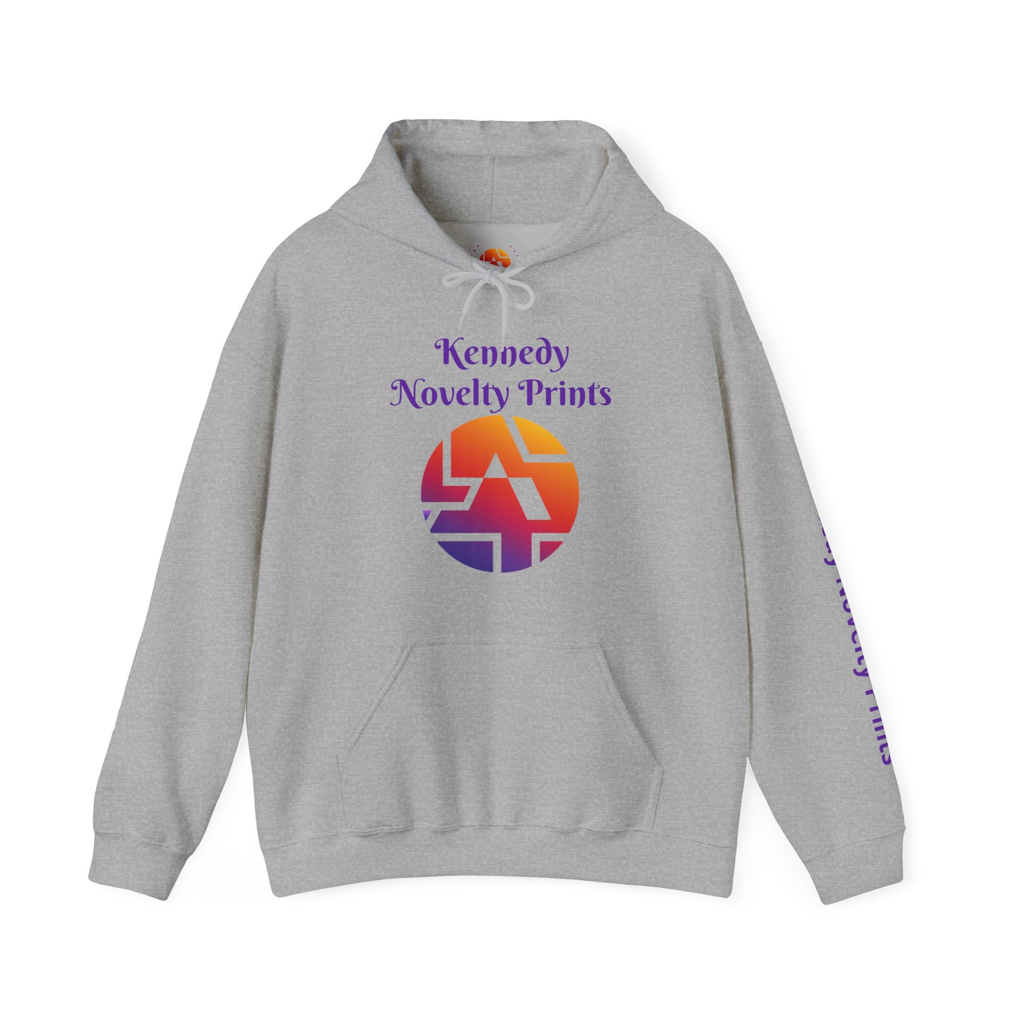 Copy of Kennedy Novelty Prints Logo Hoodie — Gradient Retro Graphic Hooded Sweatshirt- Size 3XL-5XL