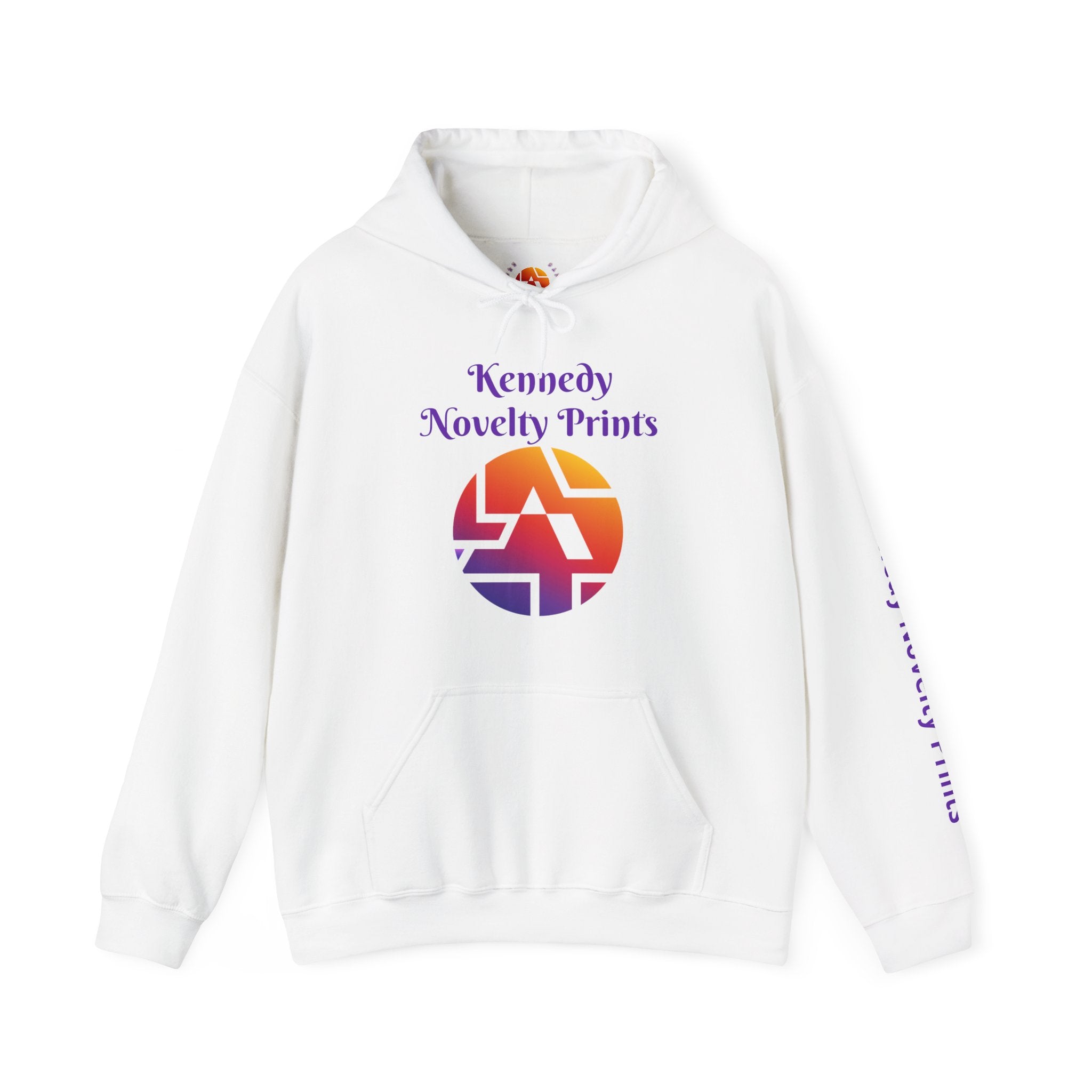Copy of Kennedy Novelty Prints Logo Hoodie — Gradient Retro Graphic Hooded Sweatshirt- Size 3XL-5XL
