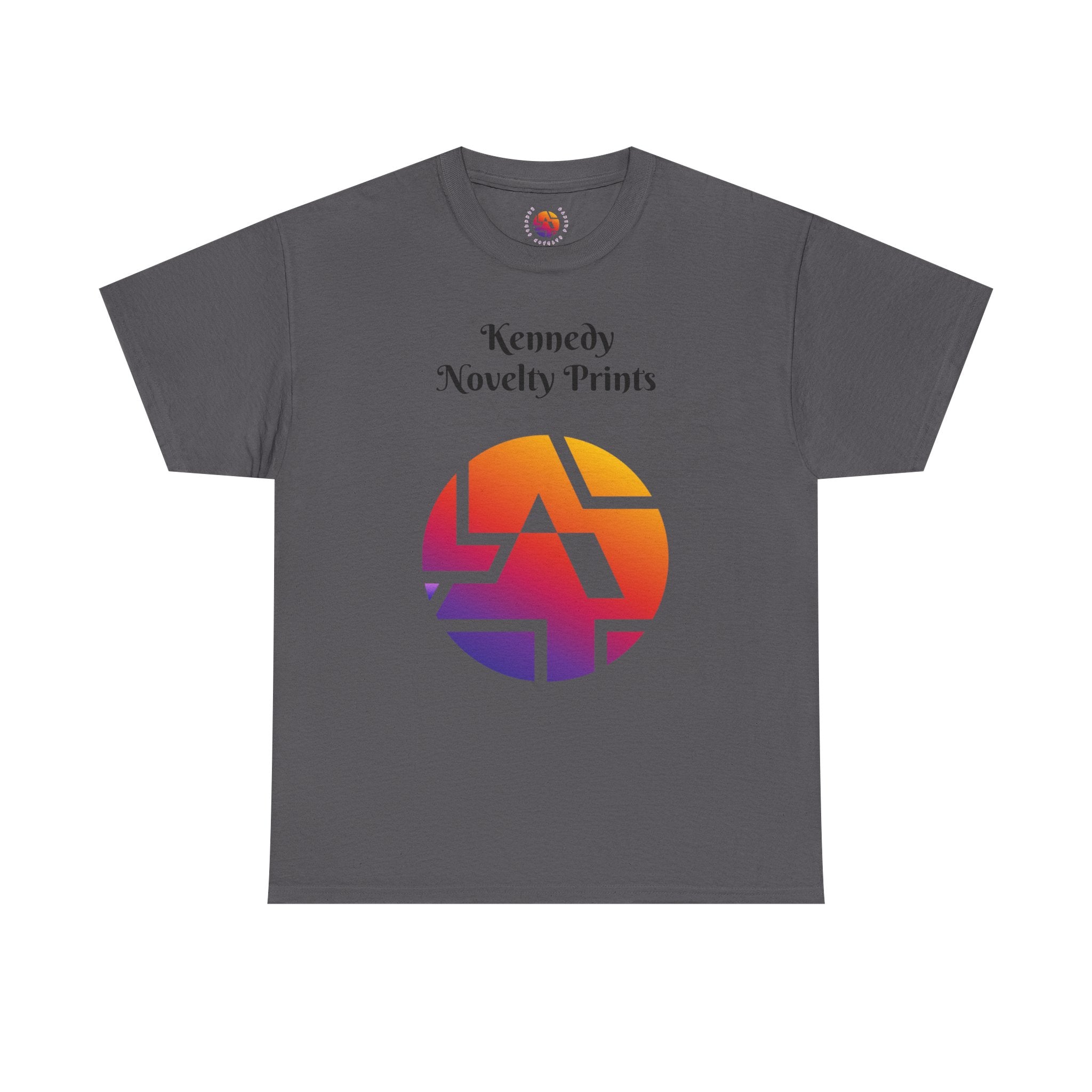 Classic Logo Tee — "Kennedy Novelty Prints" Gradient Emblem T-Shirt- Size SM- 2XL