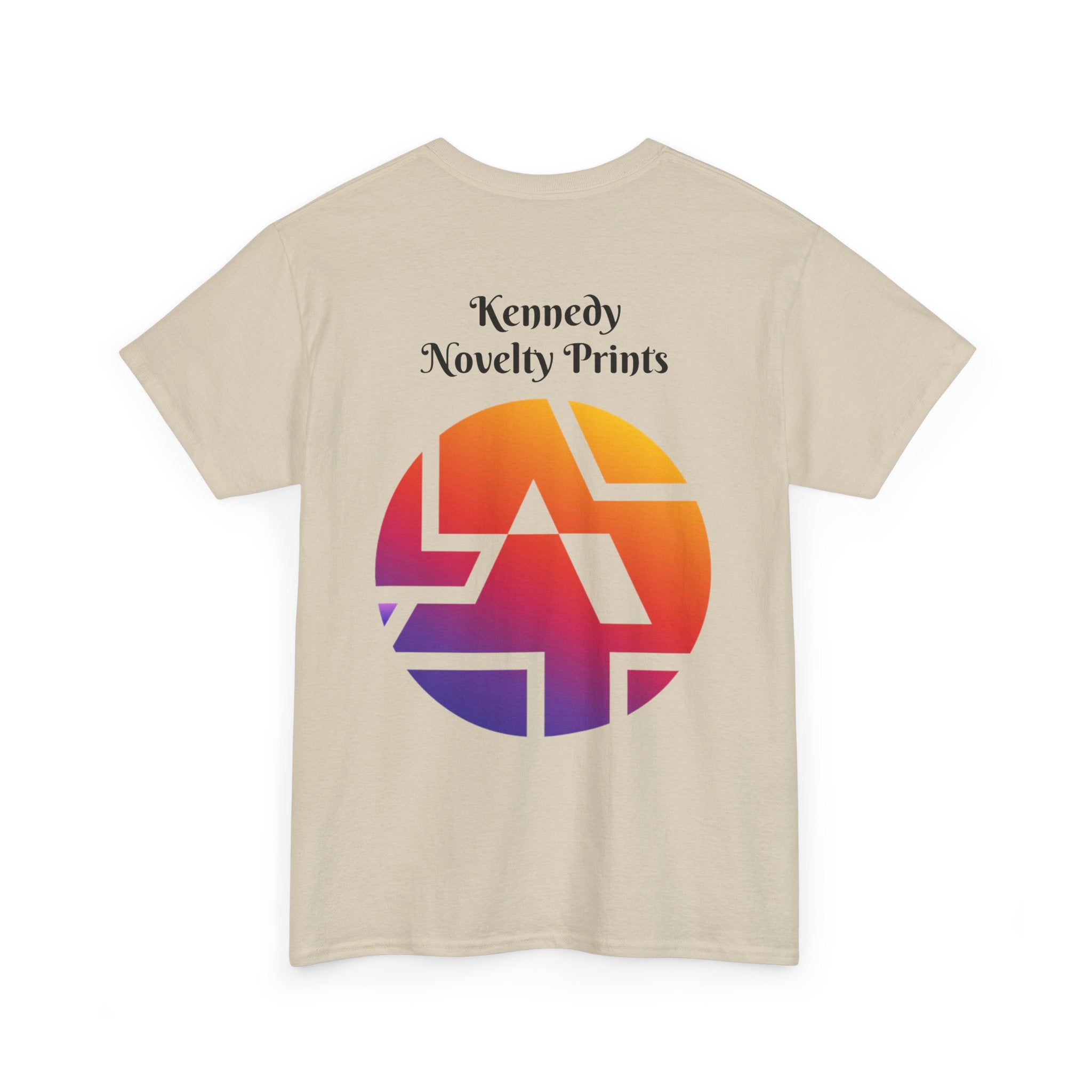 Classic Logo Tee — "Kennedy Novelty Prints" Gradient Emblem T-Shirt- Size SM- 2XL