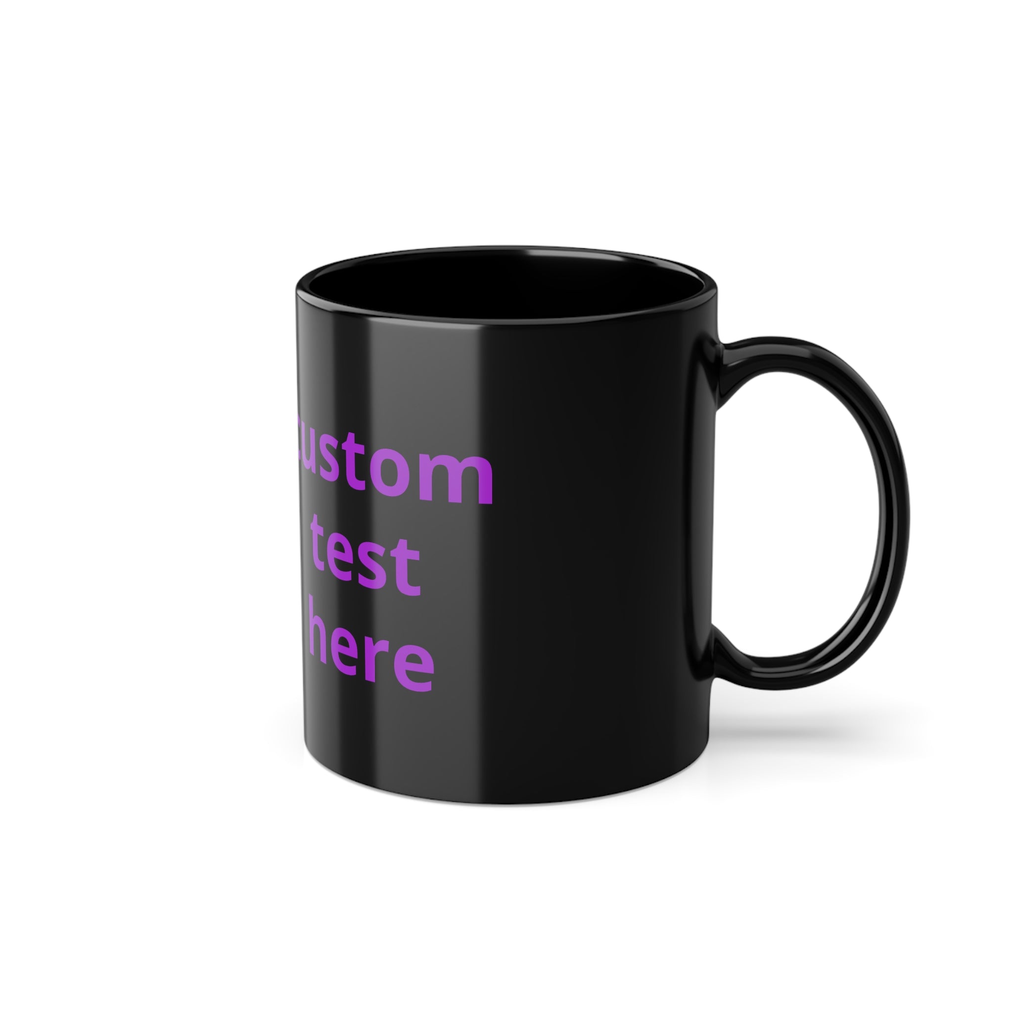 Black 11oz Coffee Mug — Classic Ceramic Cup